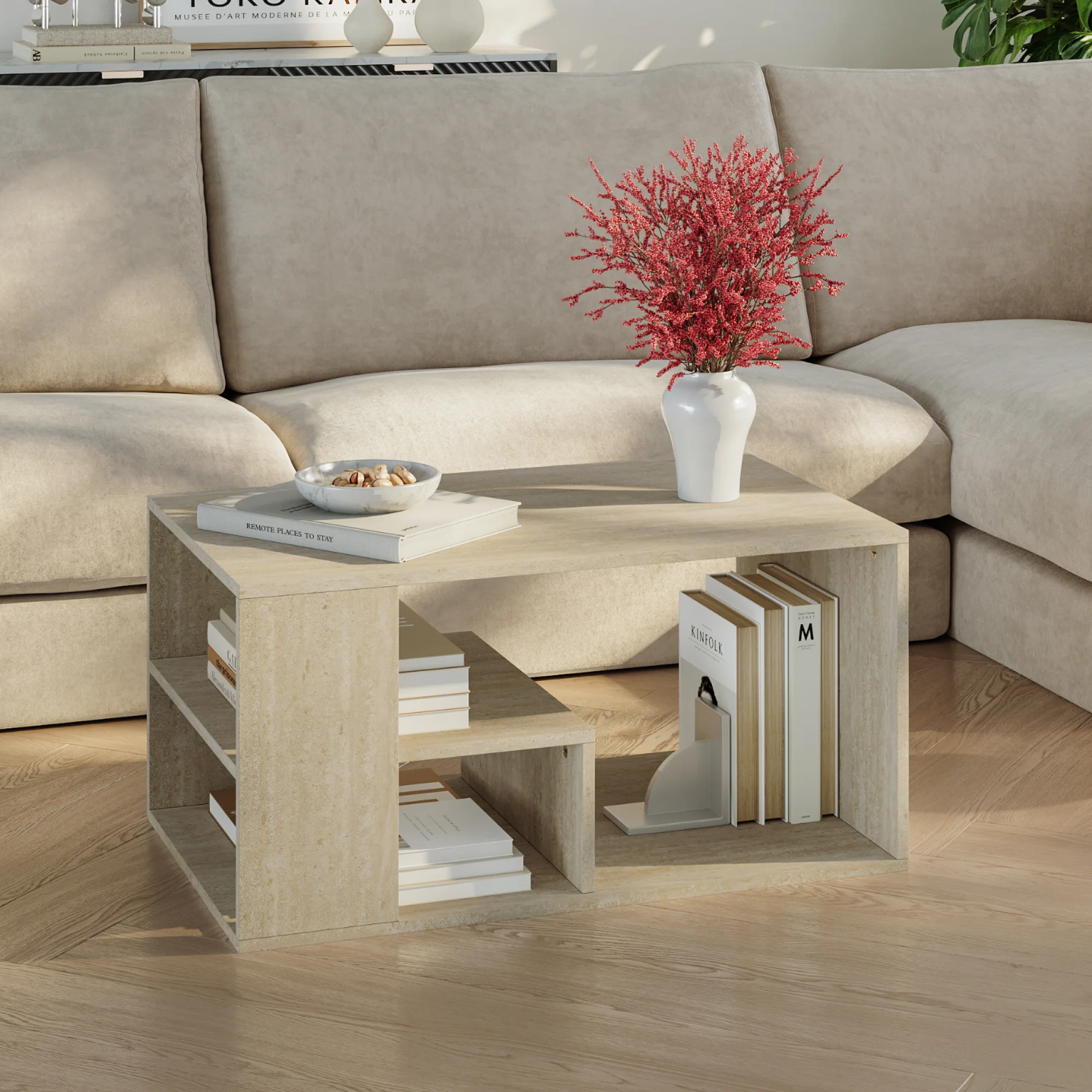 Salontafel Antaa 80x50x40 cm [en.casa] - Image 2
