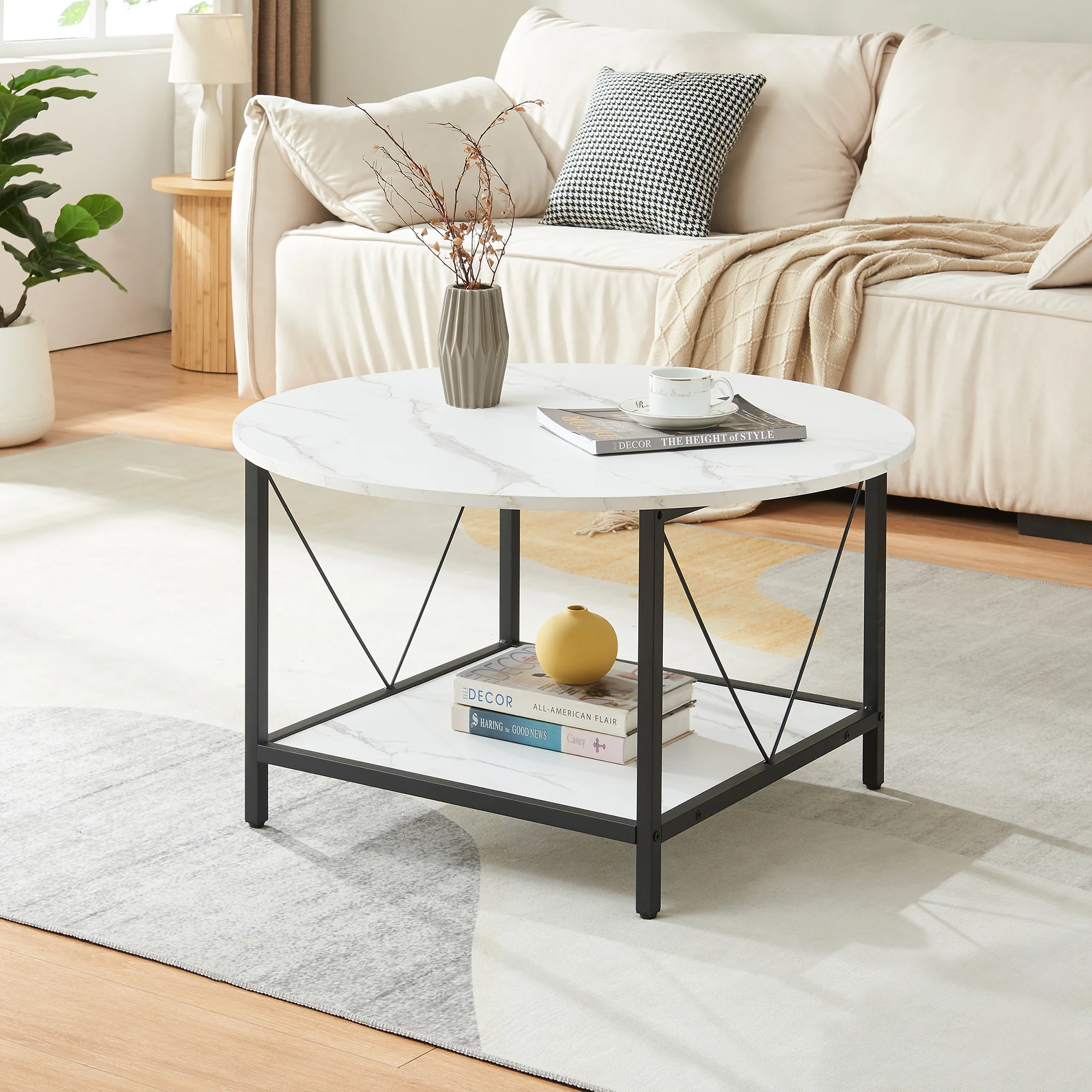 Salontafel Filem rond Ø80 cm [en.casa]