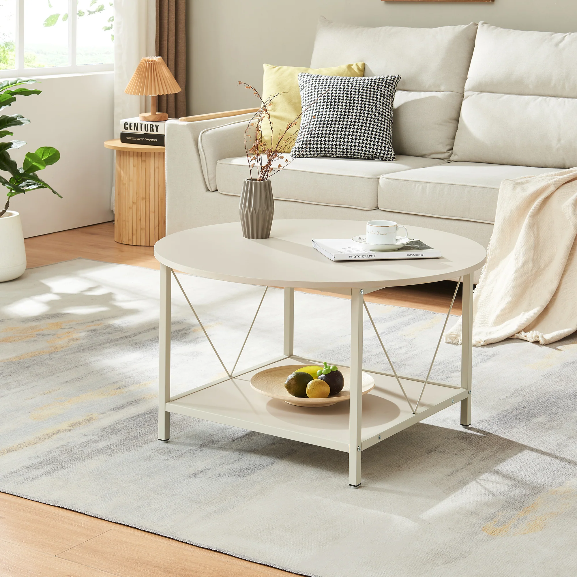 Salontafel Filem rond Ø80 cm [en.casa] - Image 2