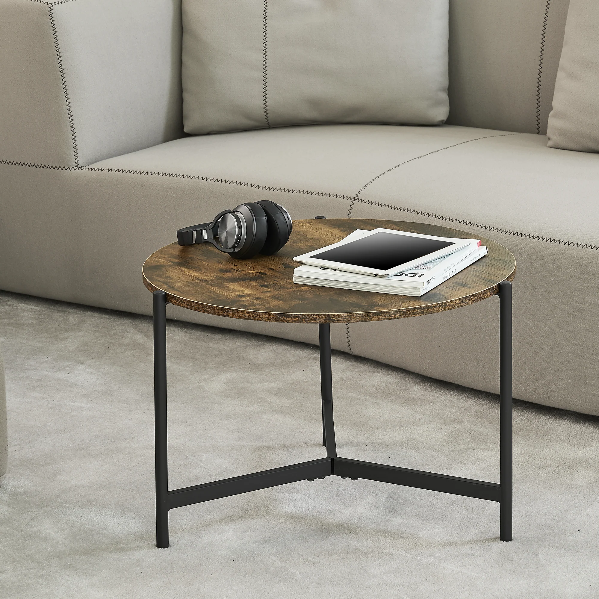 [en.casa] Salontafel Køge rond 40xØ60 cm - 2 varianten