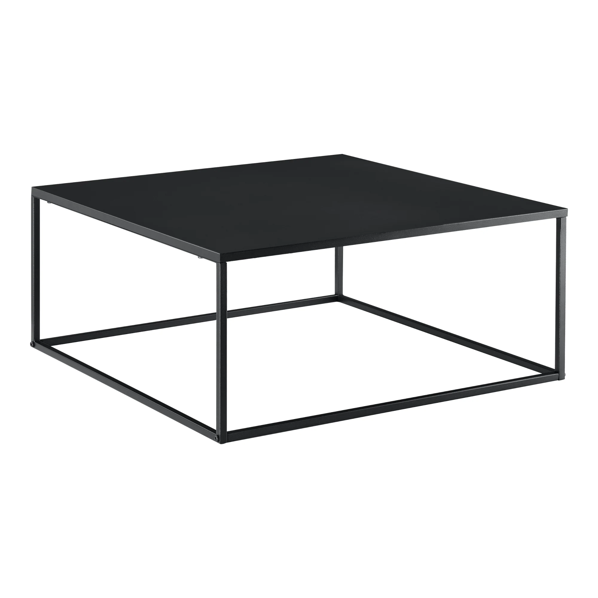 Salontafel Lebus 38x85x85 cm vierkant metaal - 3 kleuren