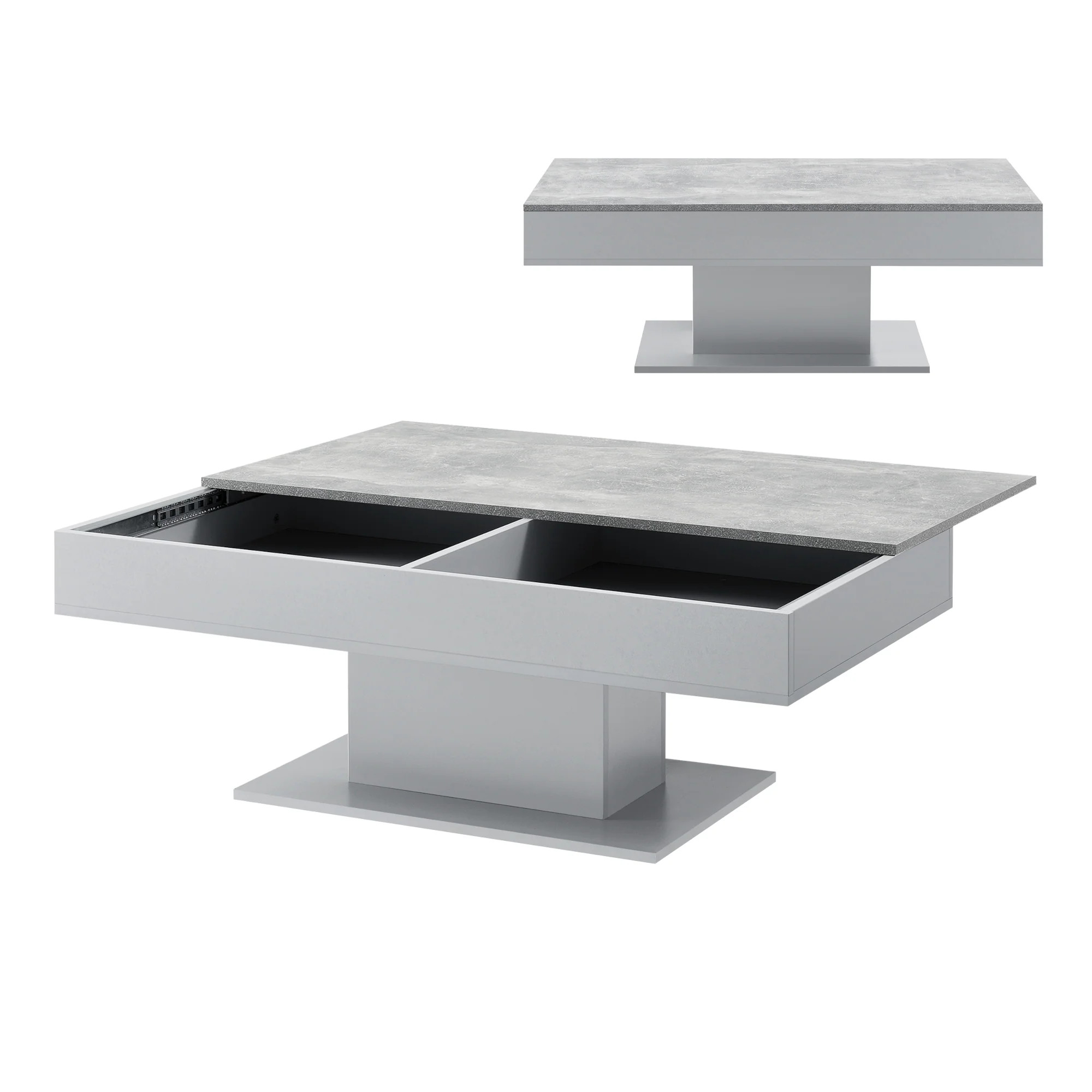 Salontafel Lünen met opbergruimte 110x60x40 cm [en.casa]