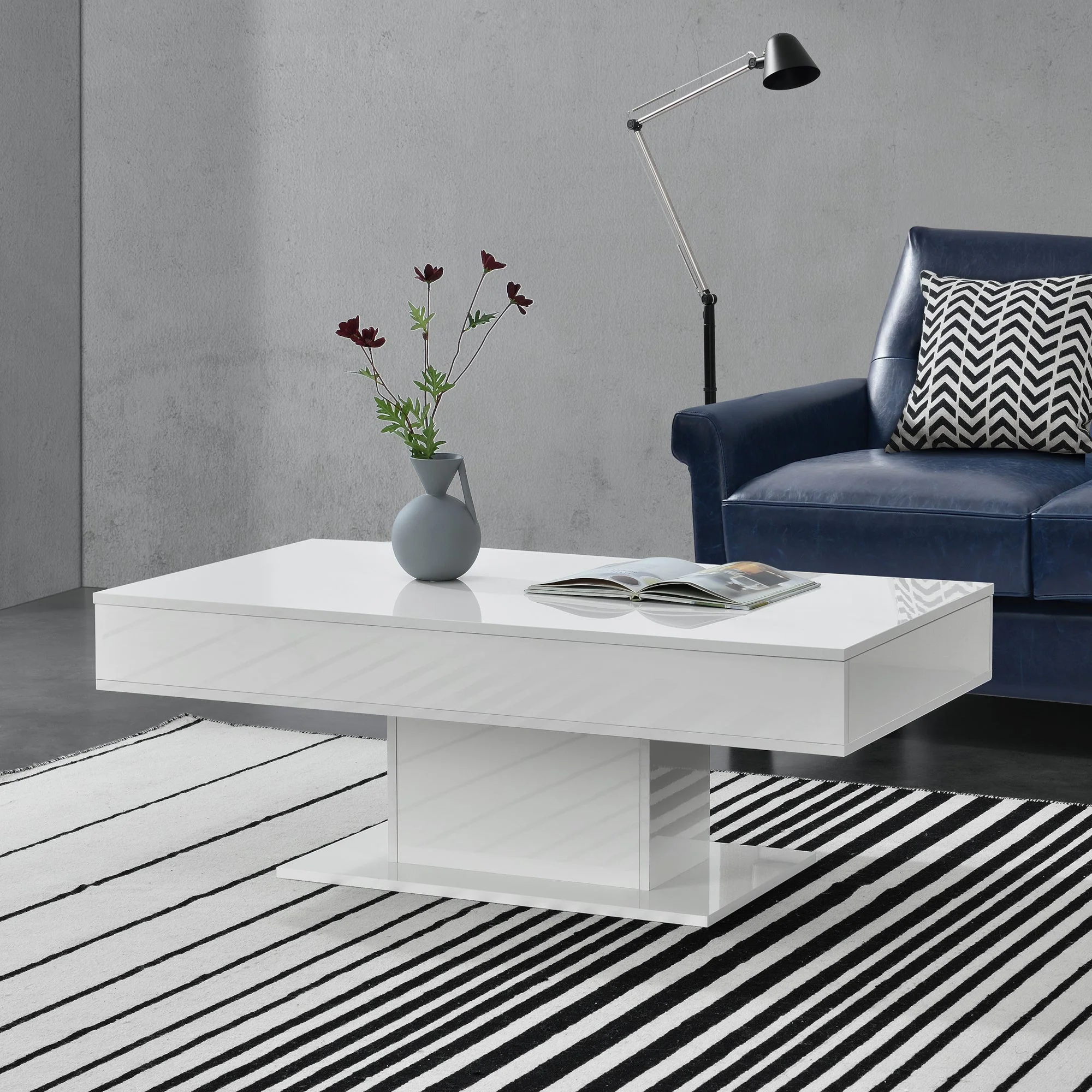 Salontafel Lünen met opbergruimte 110x60x40 cm [en.casa] - Image 6