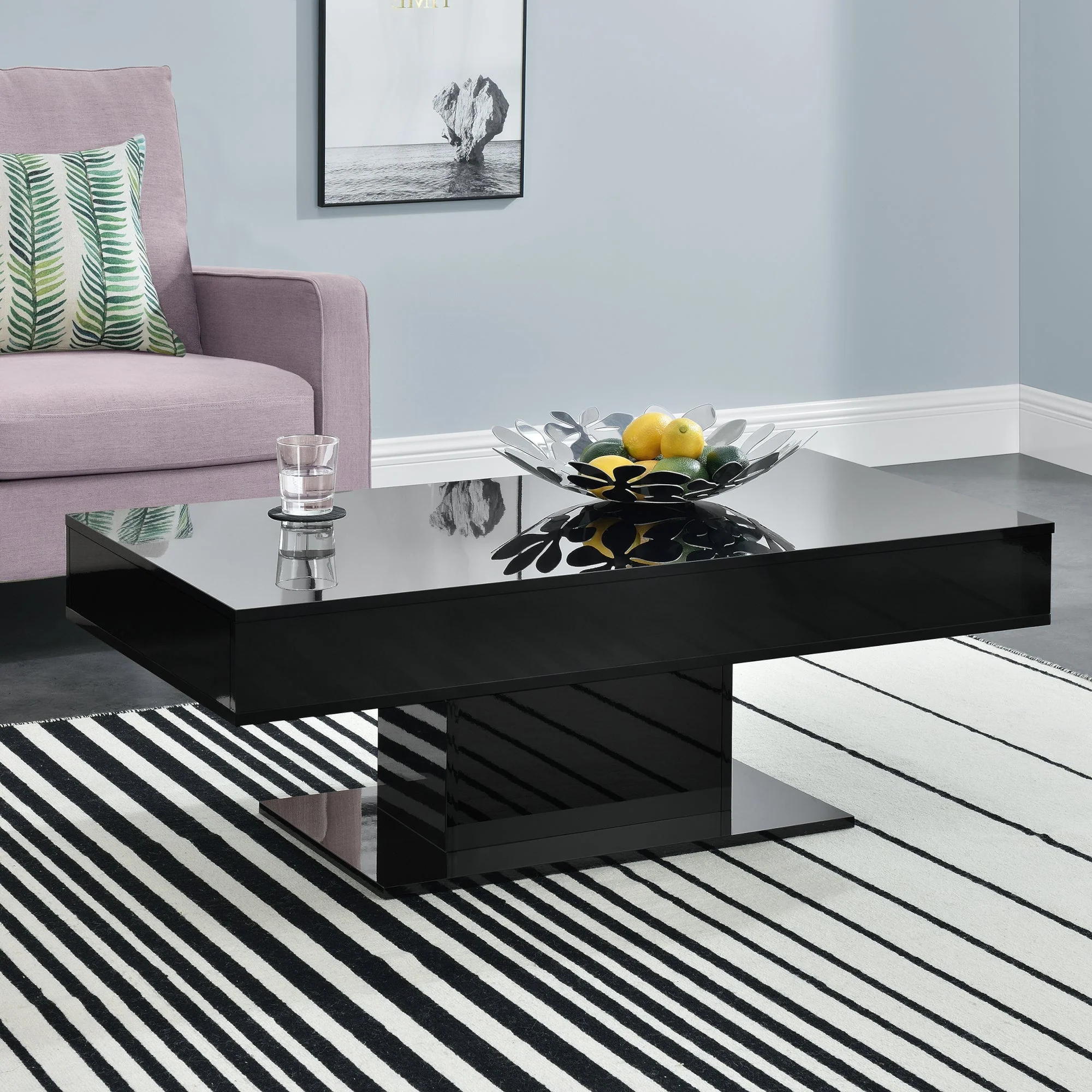 Salontafel Lünen met opbergruimte 110x60x40 cm [en.casa] - Image 7