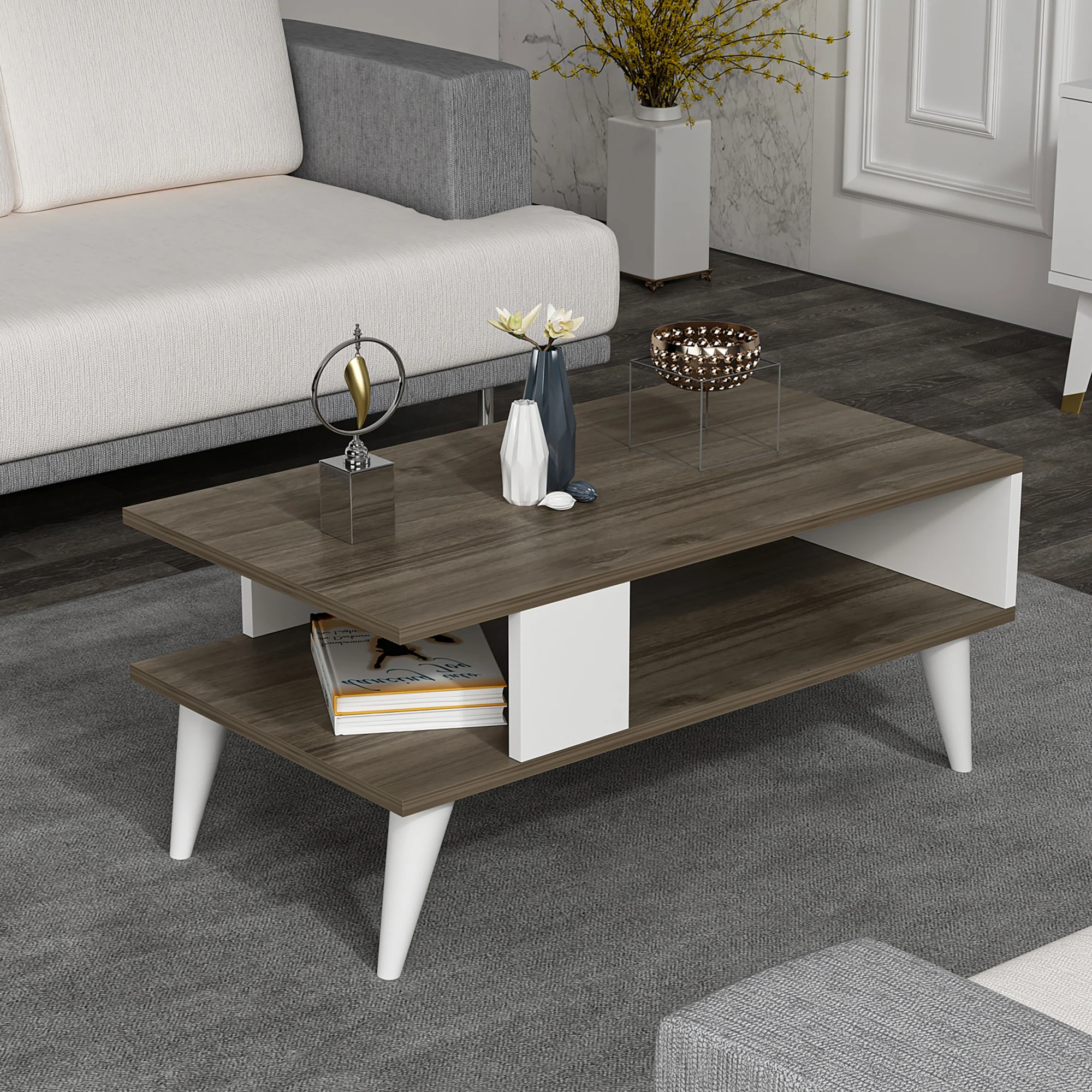 [en.casa] Salontafel Lycksele 40x90x45 cm - 4 varianten - Image 3