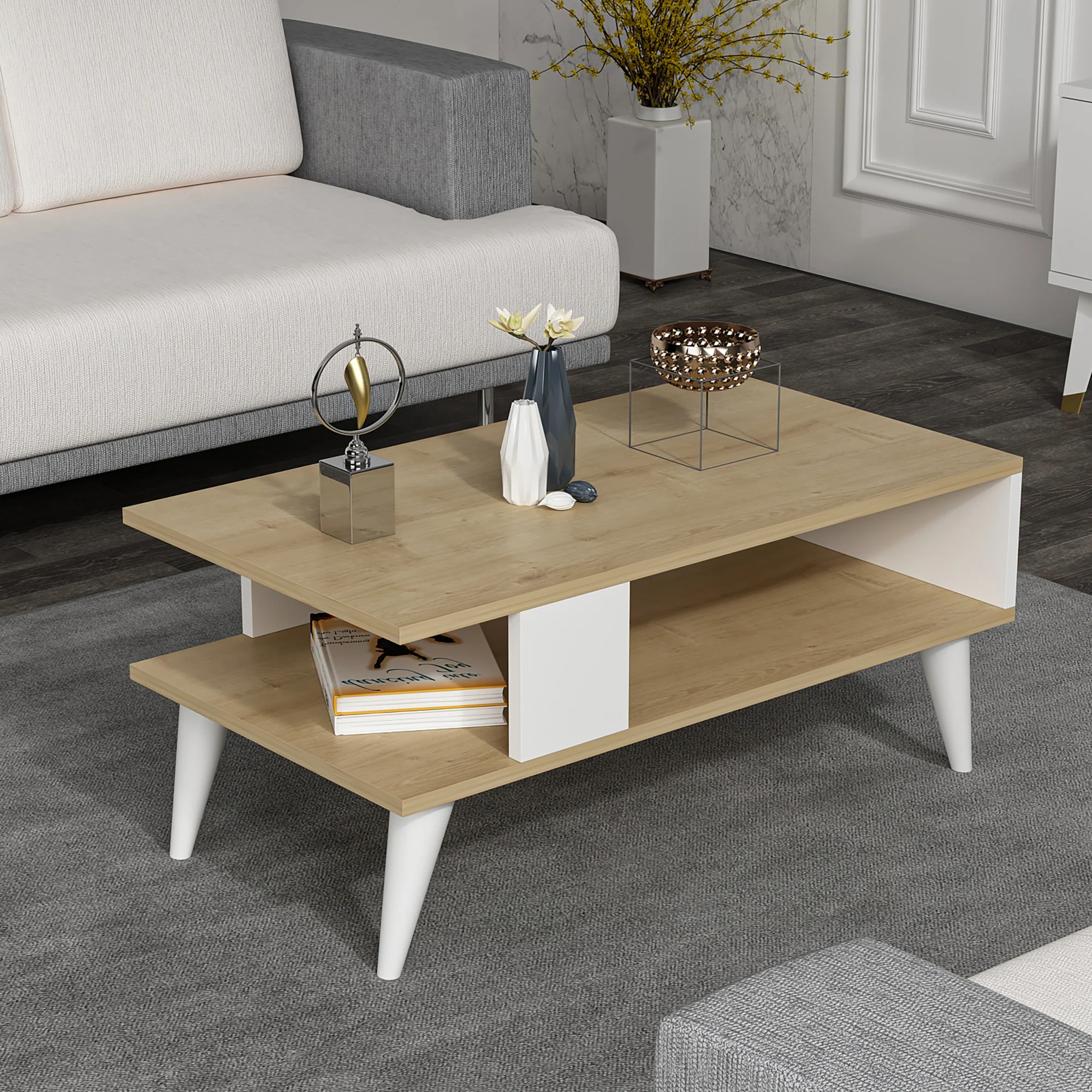 [en.casa] Salontafel Lycksele 40x90x45 cm - 4 varianten - Image 5