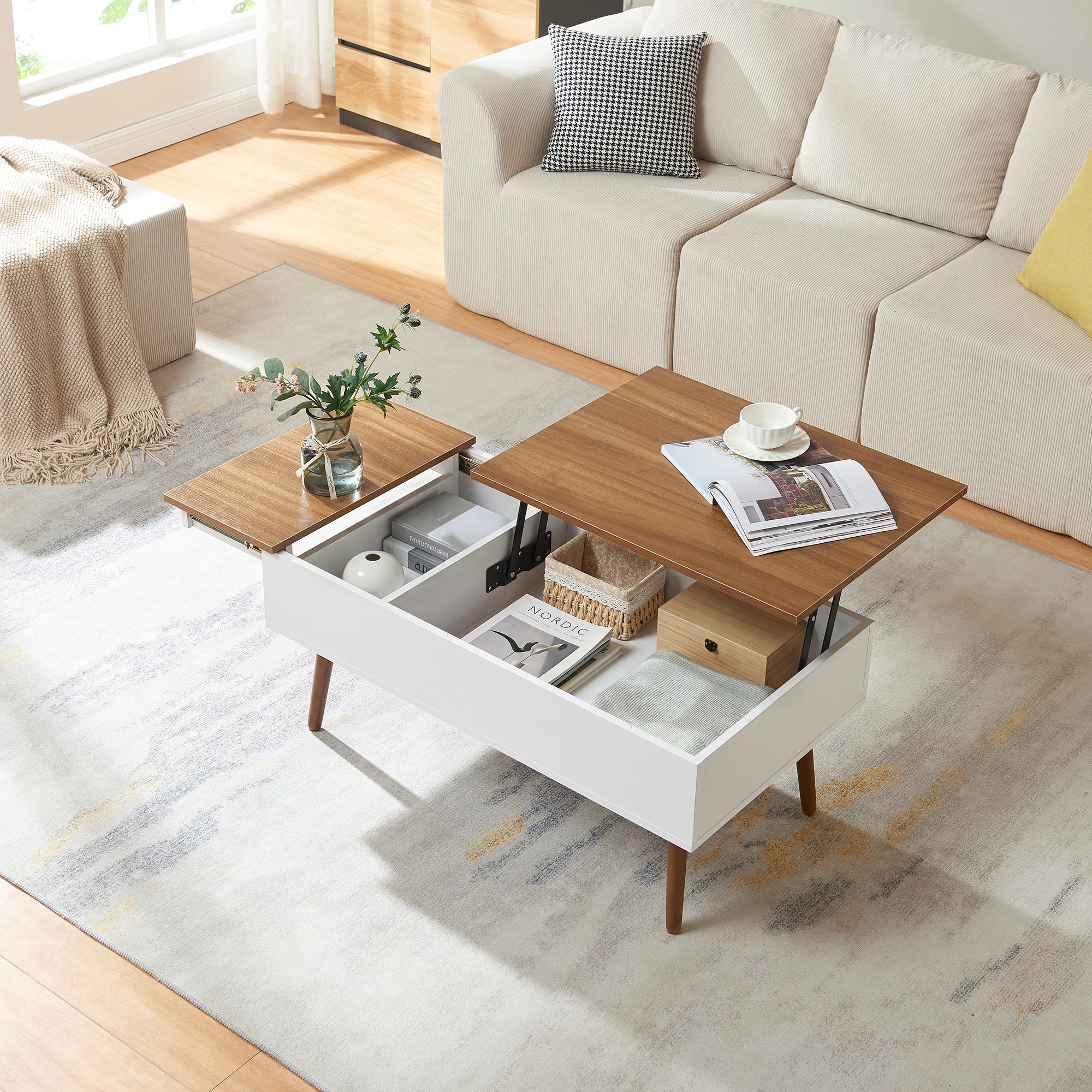 Salontafel Flesen 92x52x41 cm [en.casa] - Image 2