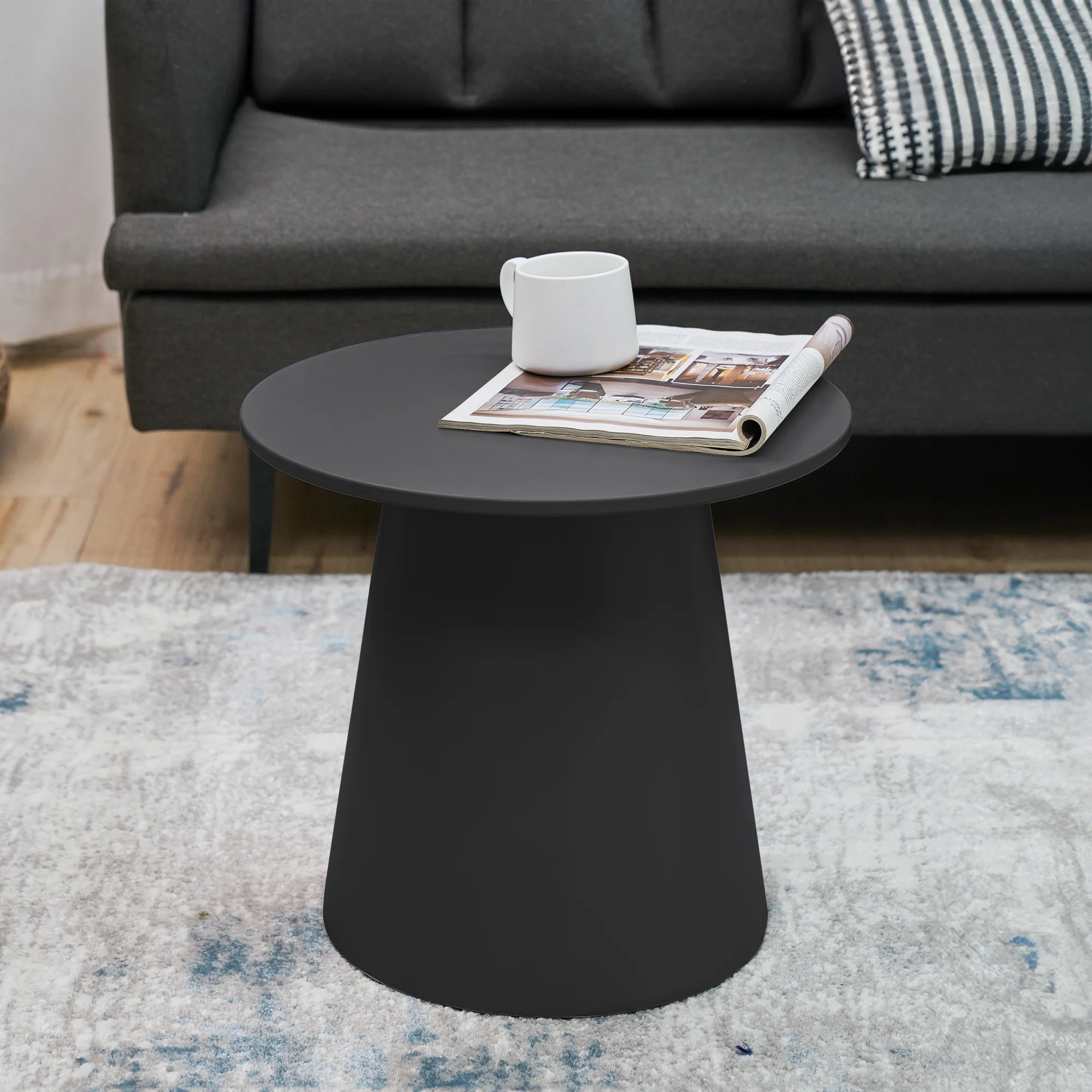 Salontafel Nyd rond 40x44 cm tafel met stabiel onderstel [en.casa] - Image 3