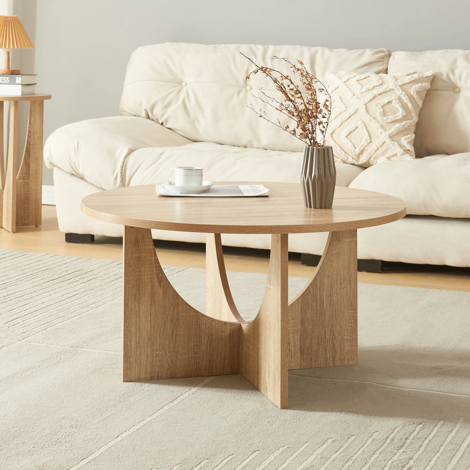 Salontafel Rindal rond 80x41,5 cm [en.casa] - Image 5