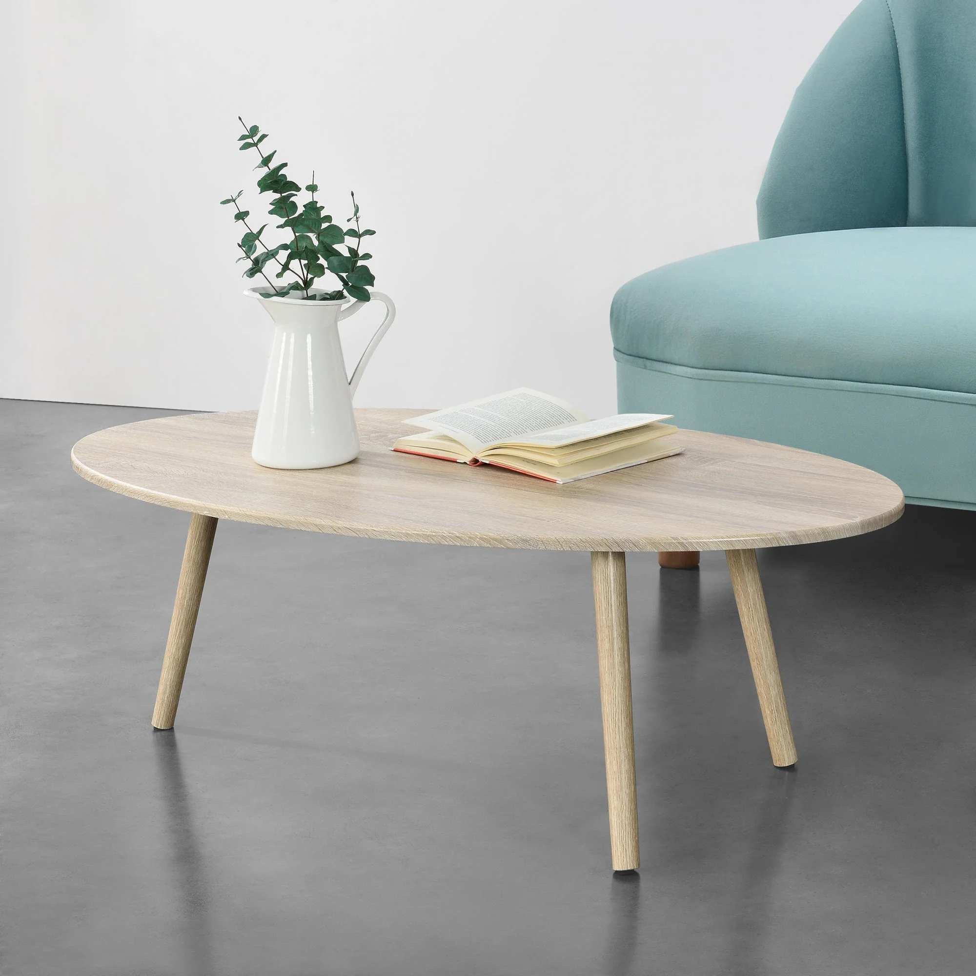 Salontafel Viborg ovaal 109,5x59,5x39,5 cm - 3 varianten - Image 6