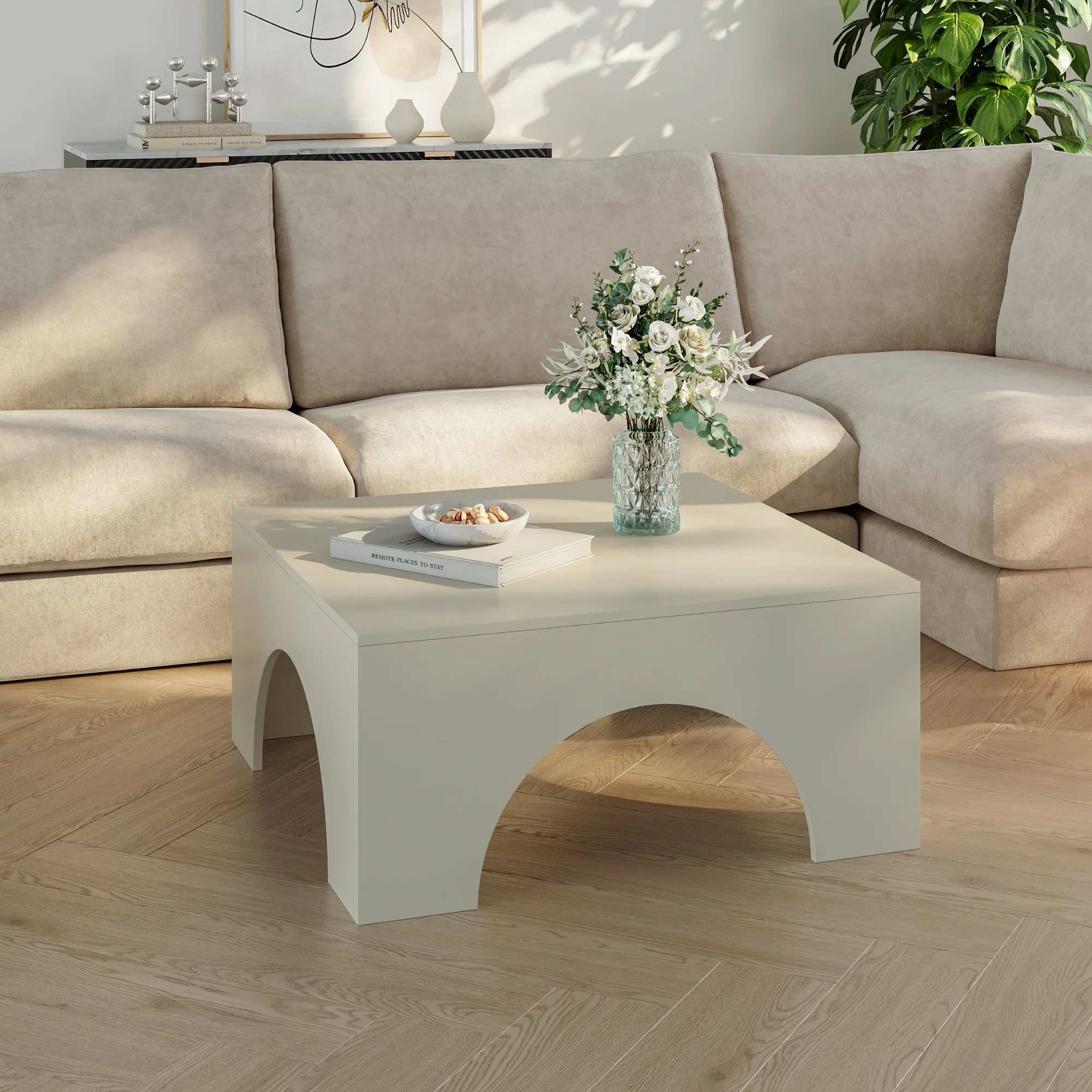 Salontafel Vivatka vierkant 80x80x37 cm [en.casa] - Image 2