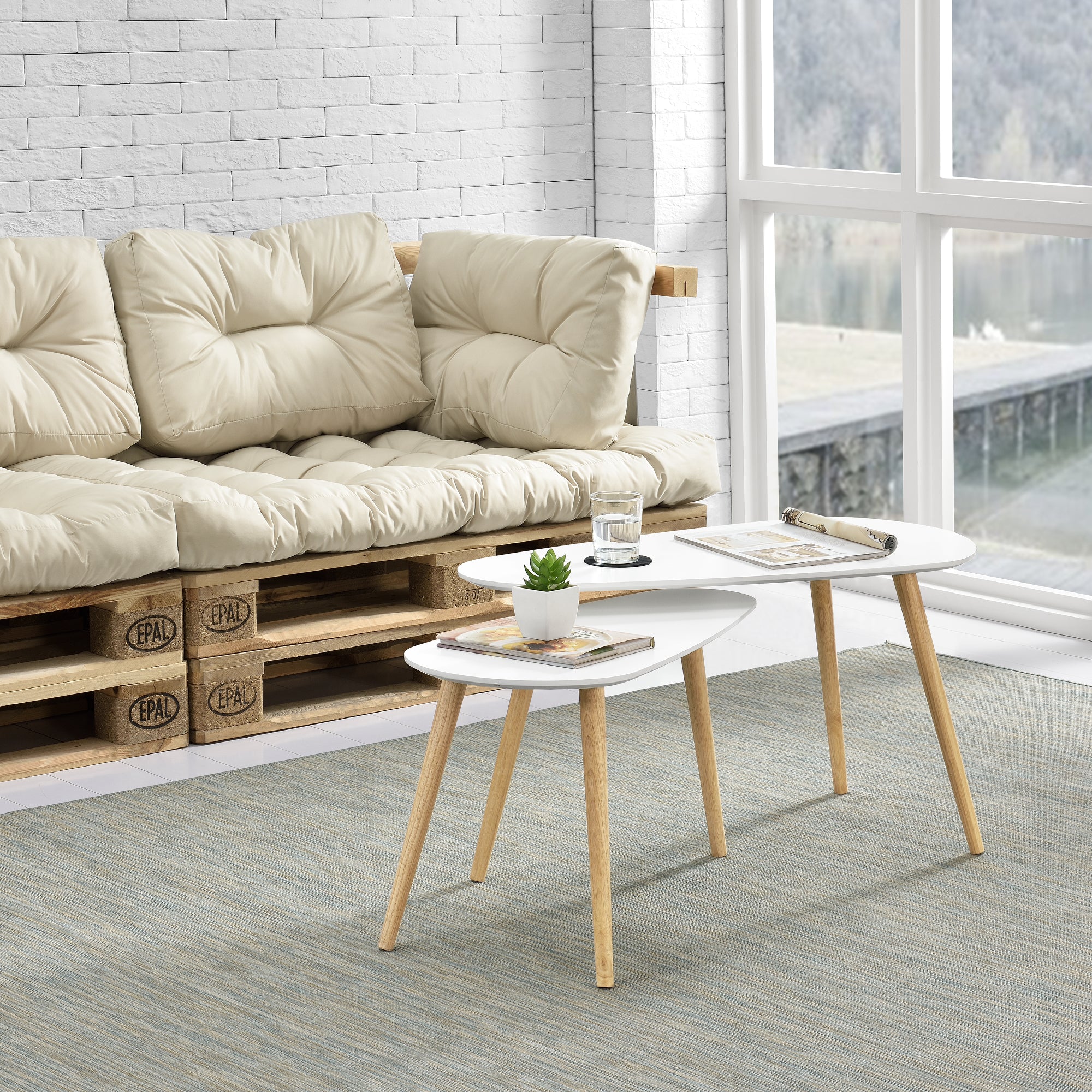 Salontafel Langesund set van 2 MDF - verschillende kleuren - Image 3