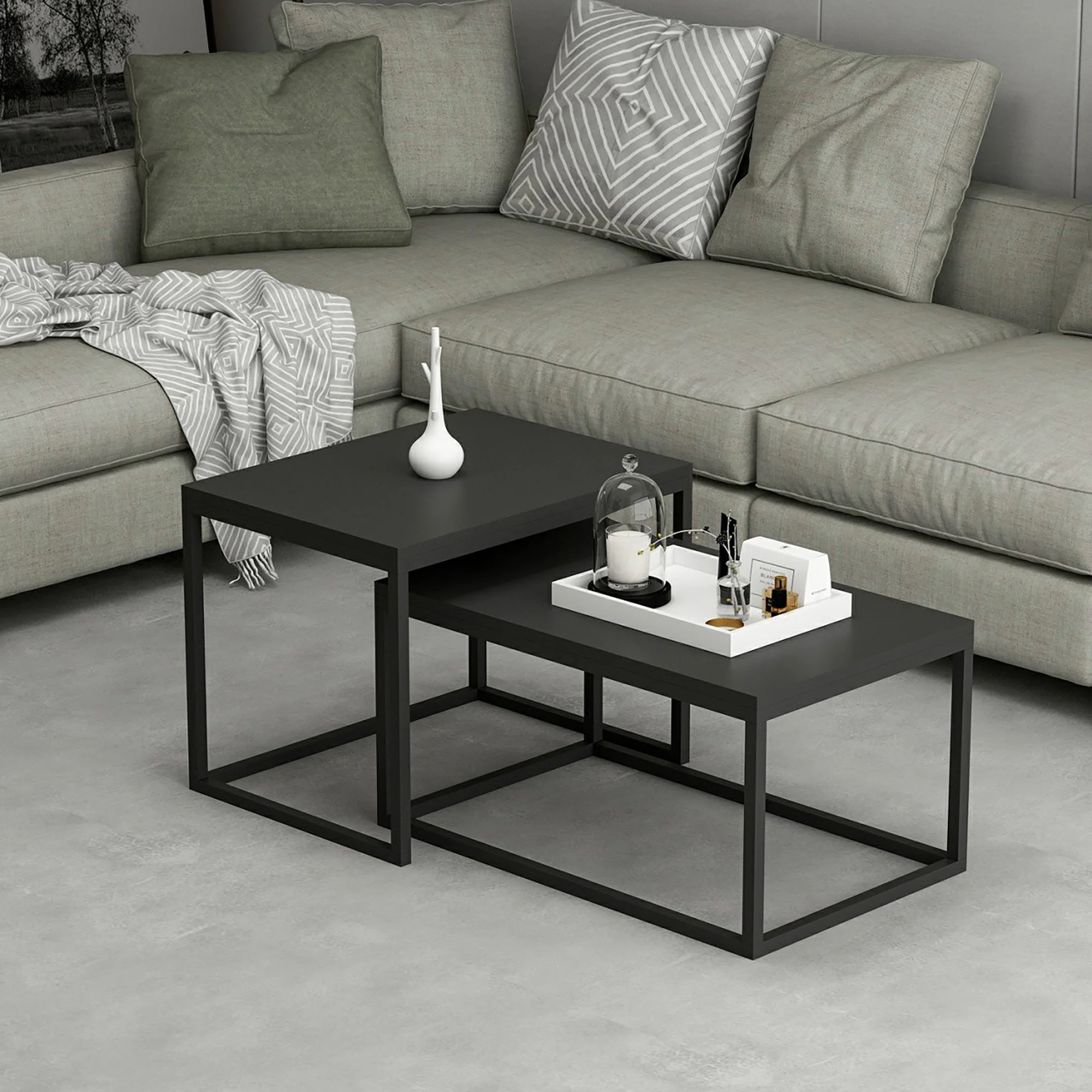 [en.casa] Salontafel set van 2 Aabenraa - 2 varianten - Image 3