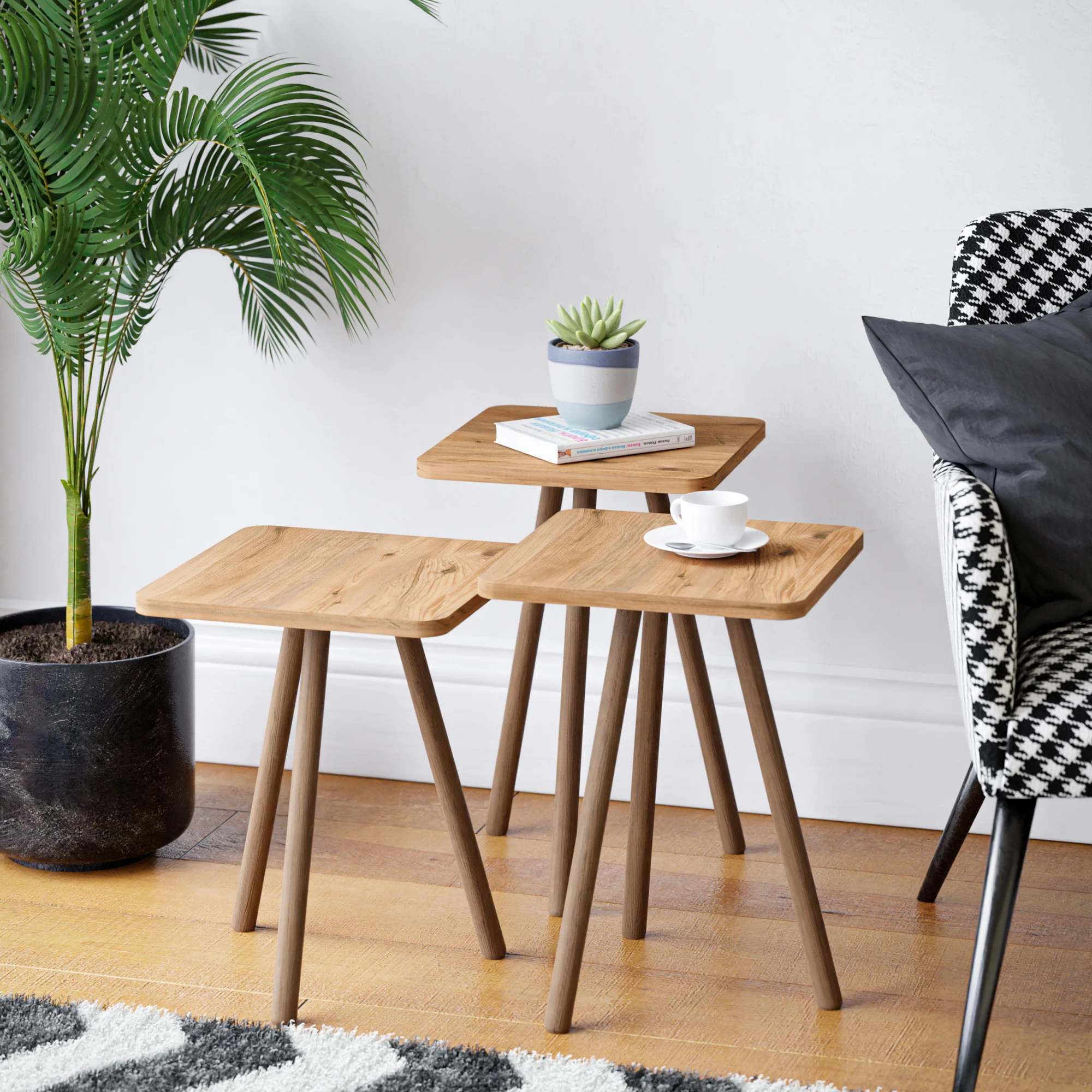 [en.casa] Bijzettafel set van 3 Hobro - 6 varianten - Image 4