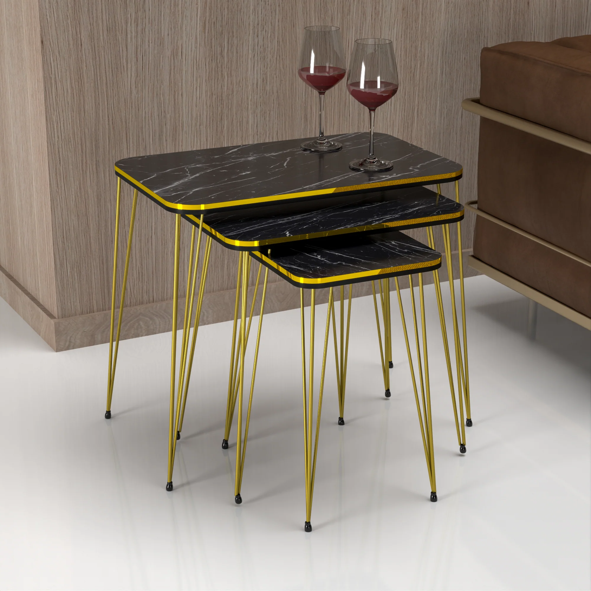 [en.casa] Bijzettafel Rudkøbing set van 3 - 5 varianten - Image 6