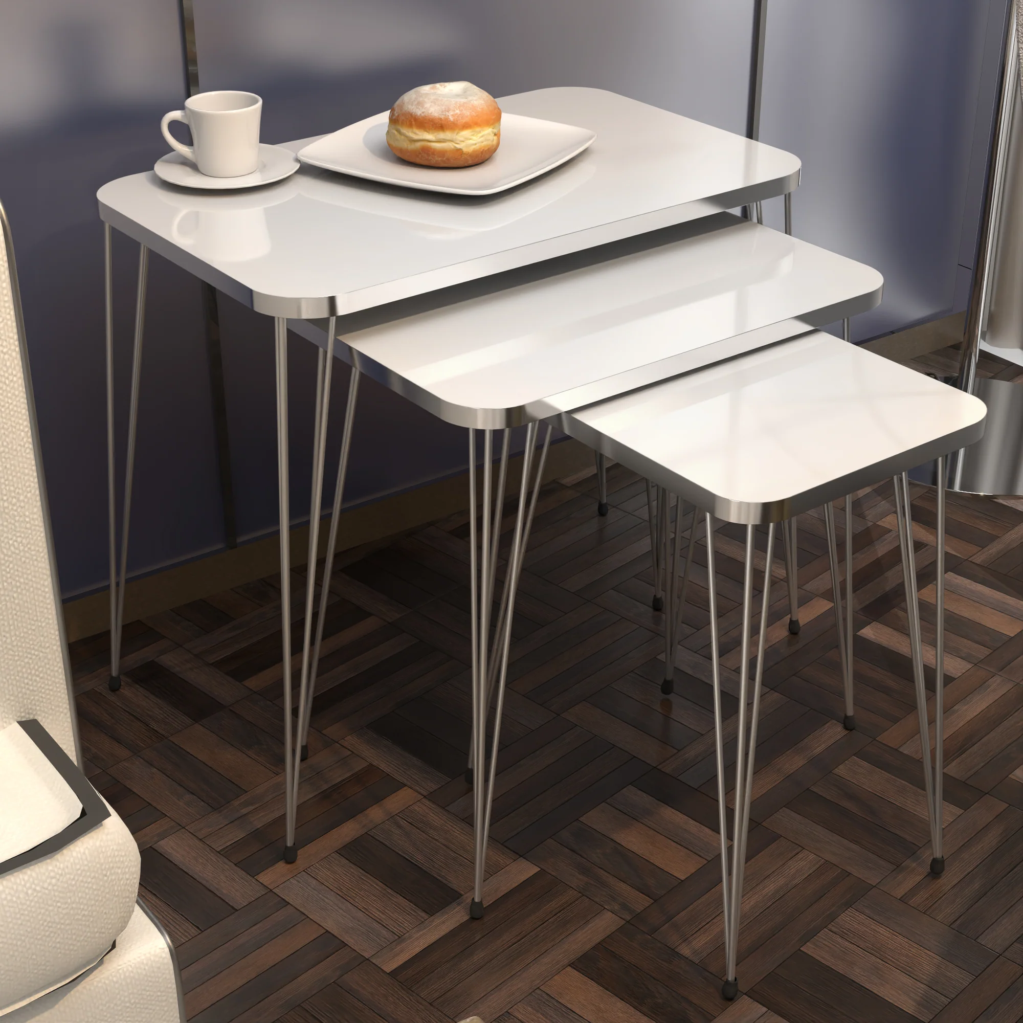 [en.casa] Bijzettafel Samsø set van 3 - 3 varianten - Image 3