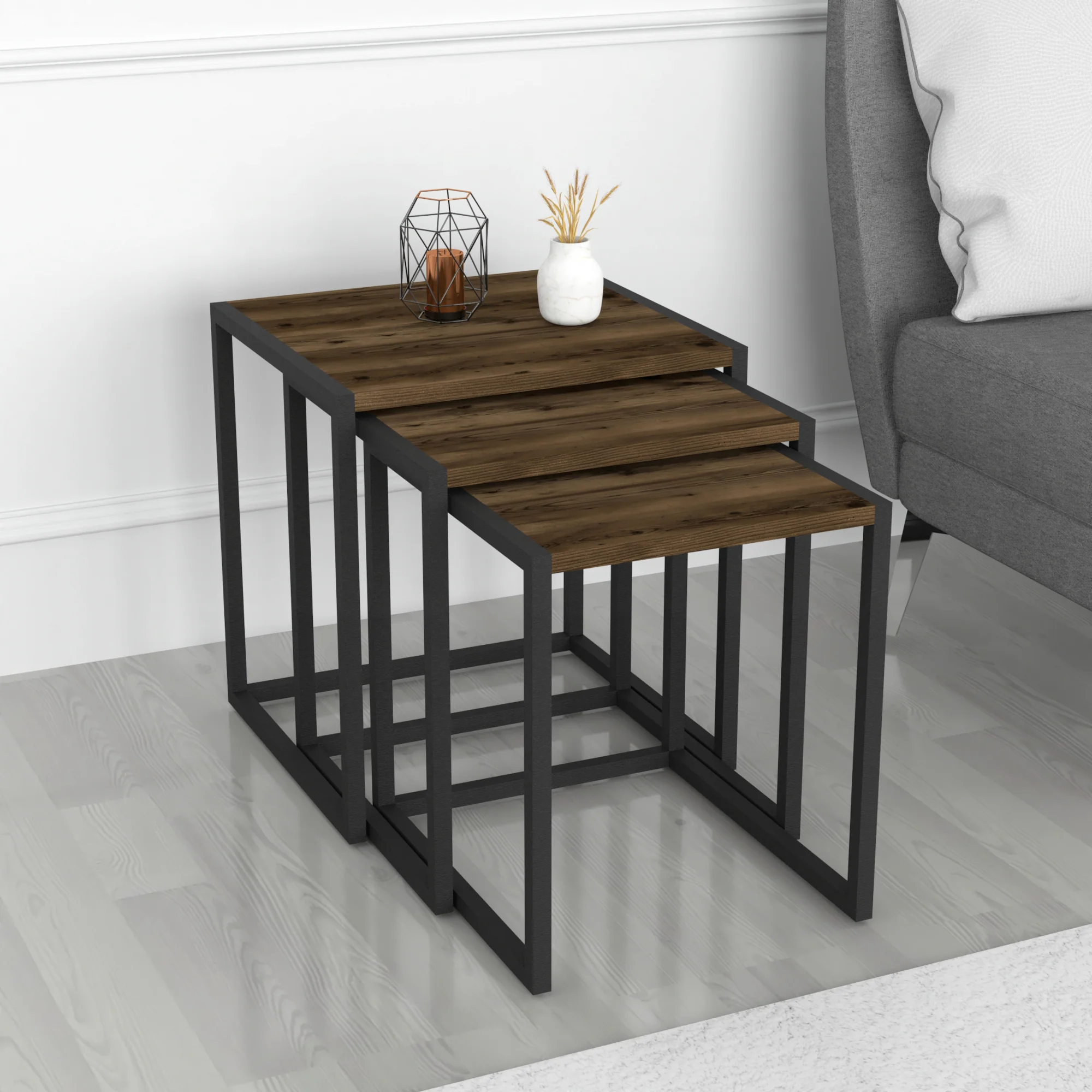 [en.casa] Bijzettafel set van 3 Sunnfjord - 3 varianten - Image 2