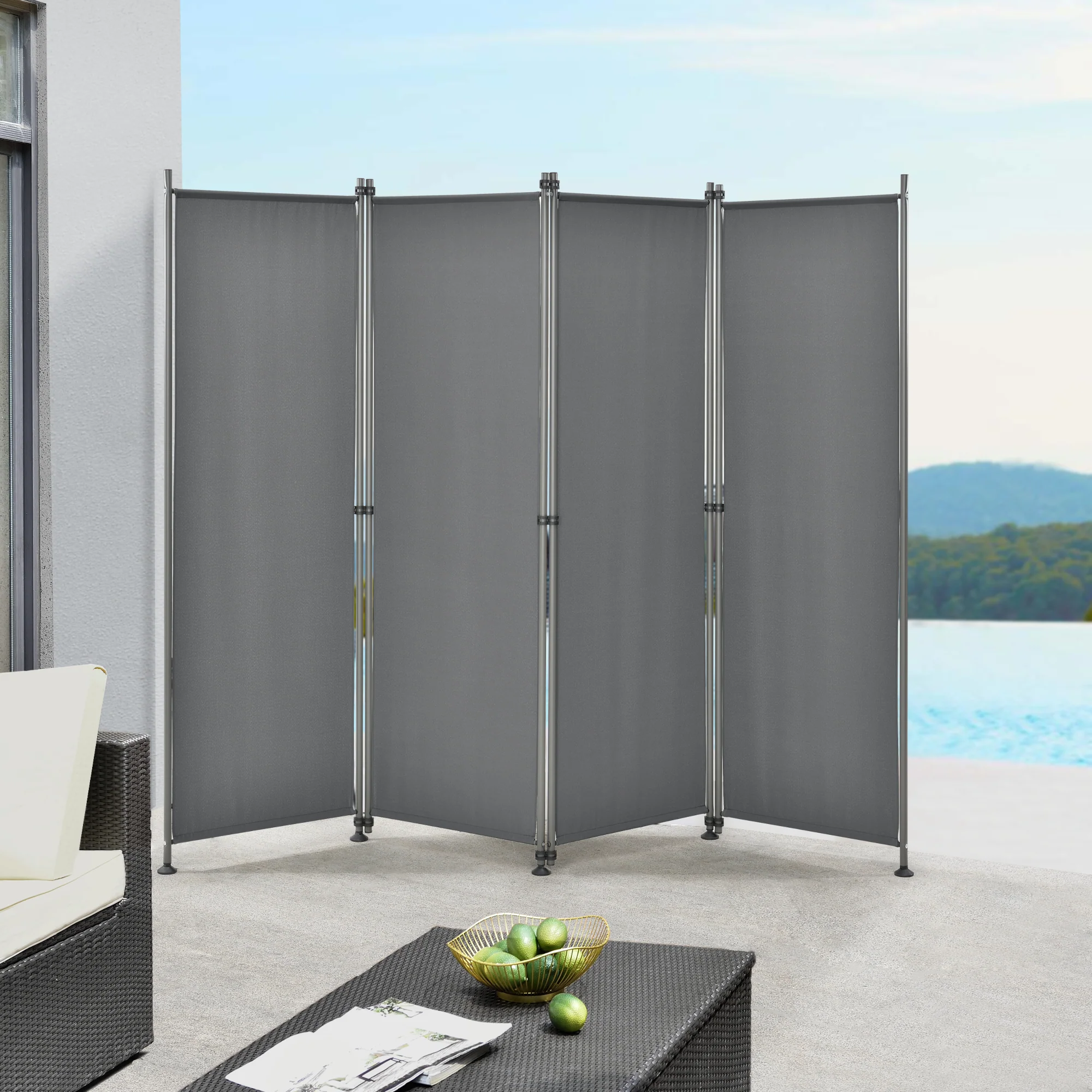 Tuinscherm scheidingswand zonwering 170x215 cm - 4 varianten - Image 3