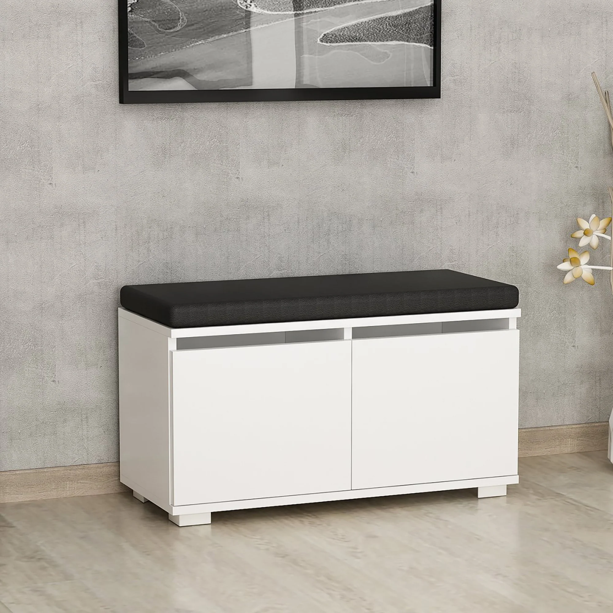 [en.casa] Schoenenrek Brande 42x80x35 cm - 2 varianten - Image 3