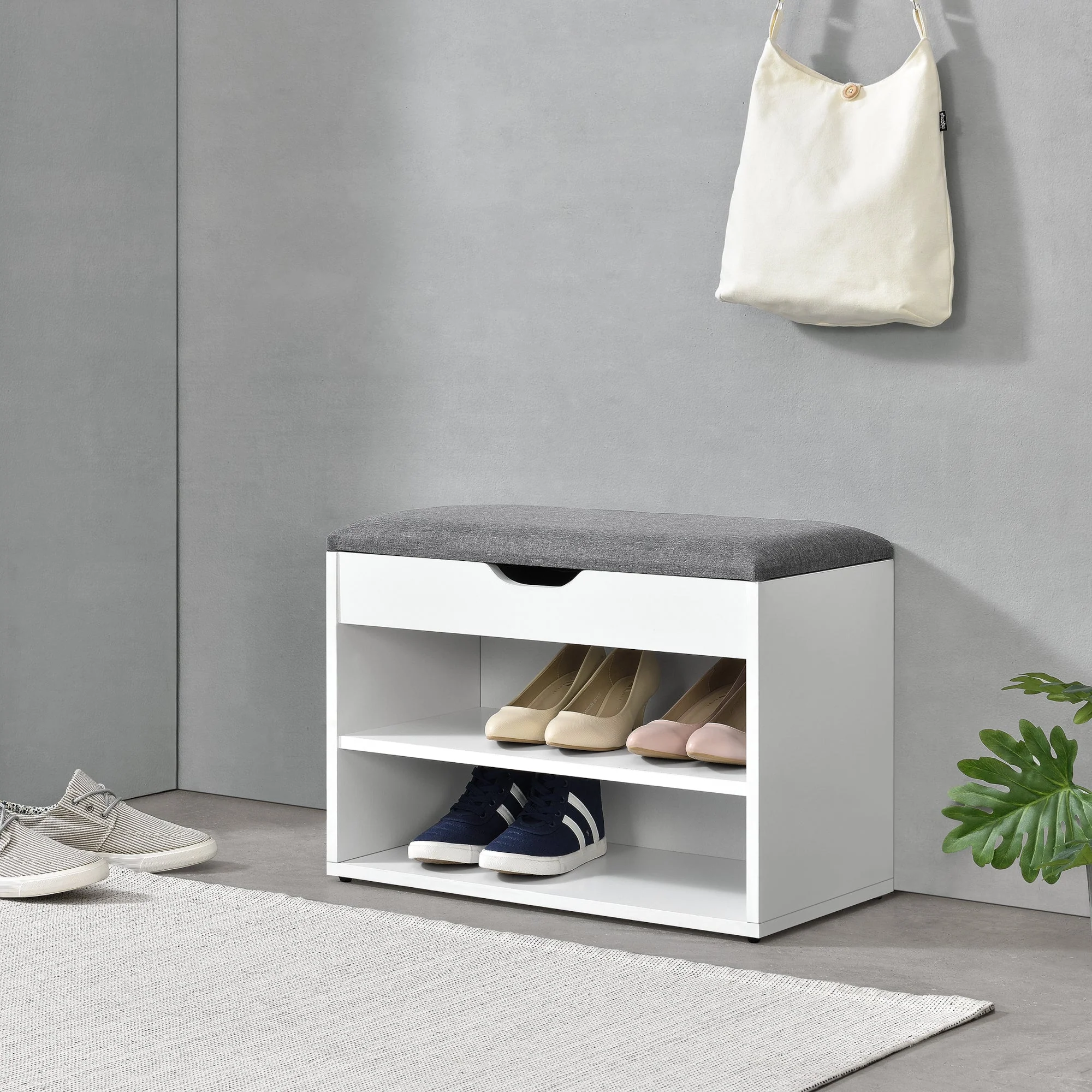 Schoenenkast Gentofte voor 4 paar schoenen 46x60x30 cm - 2 varianten - Image 4