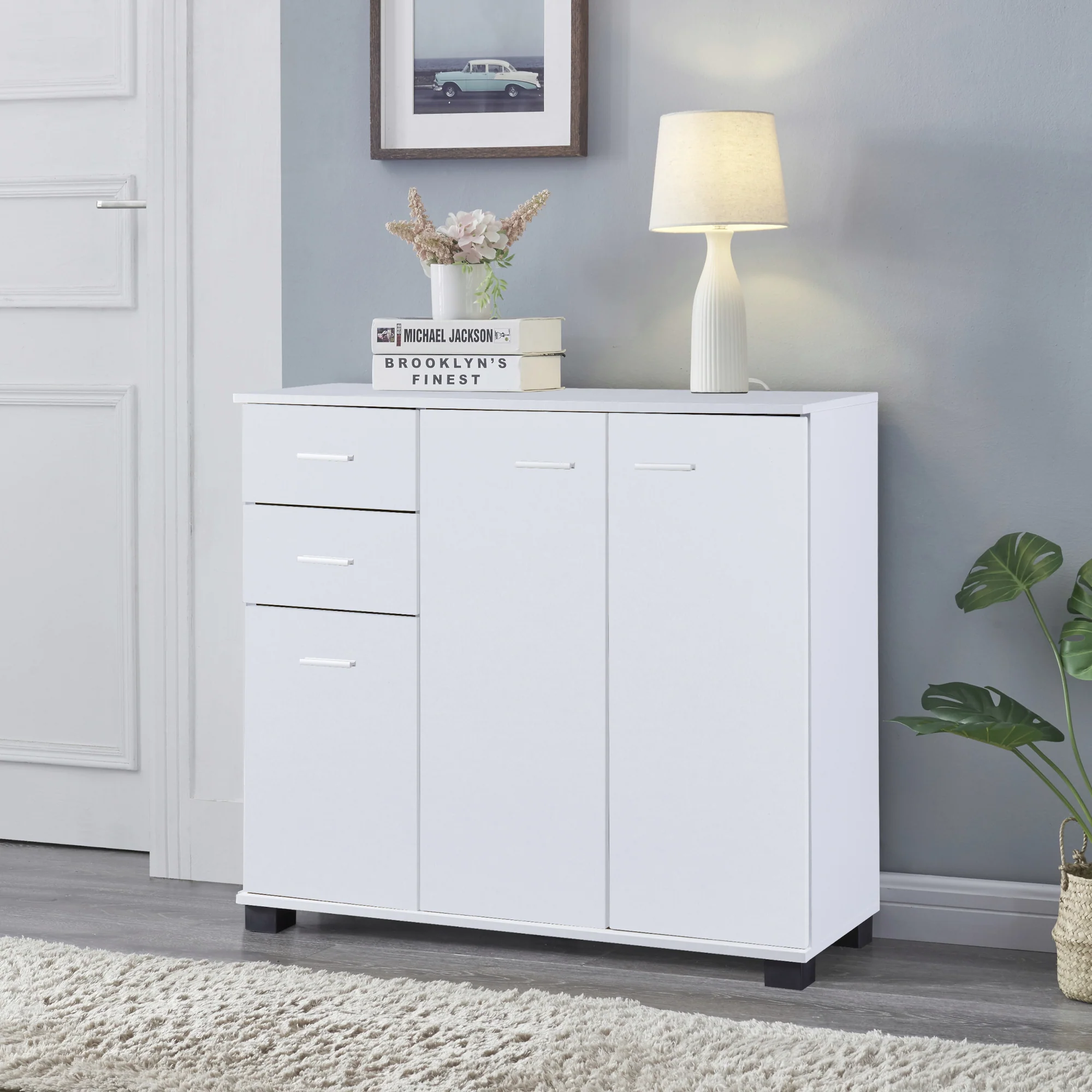 [en.casa] Halmeubel Crimla 72x80x28 cm - 3 varianten