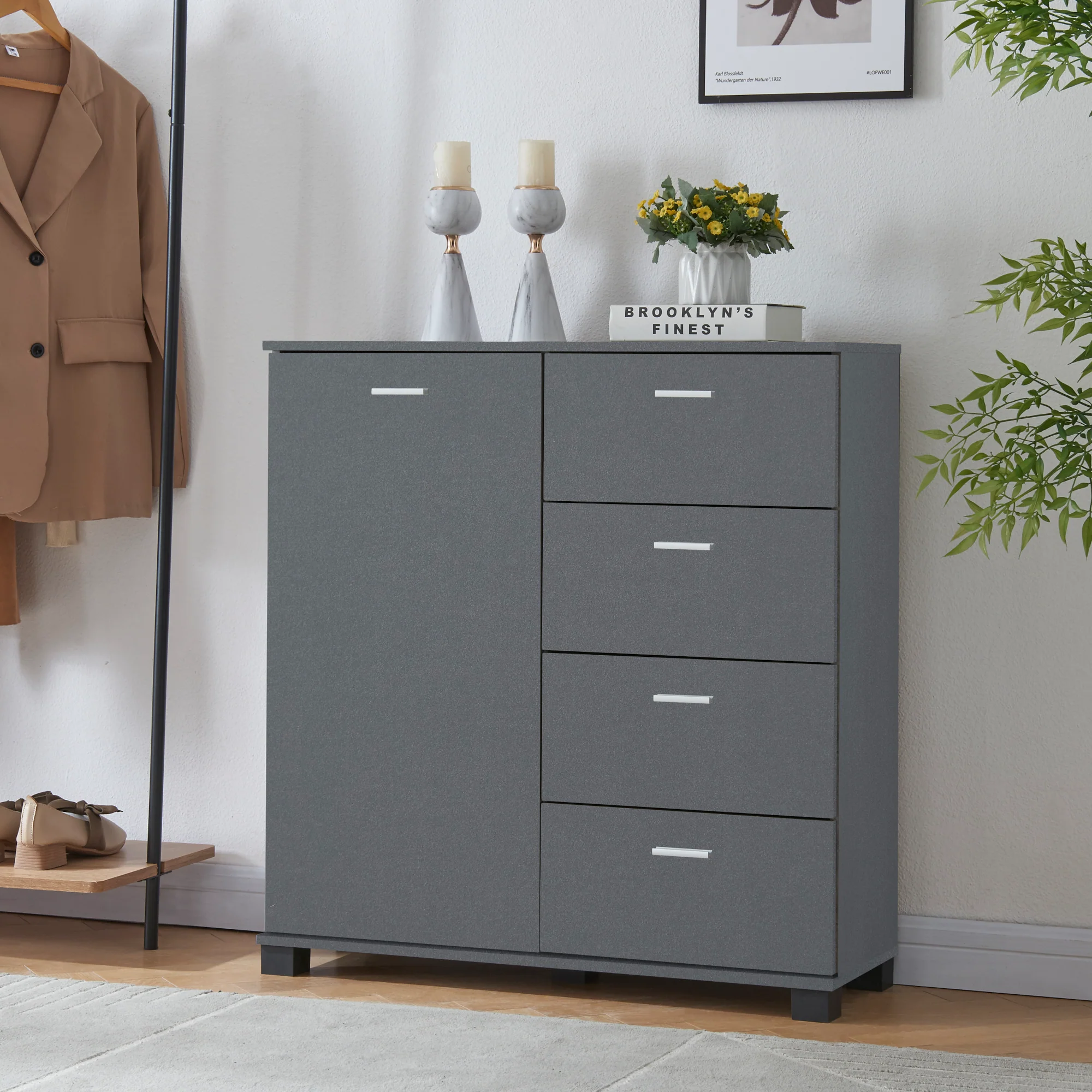 [en.casa] Halmeubel Döbritz 84x80x28 cm - 3 varianten