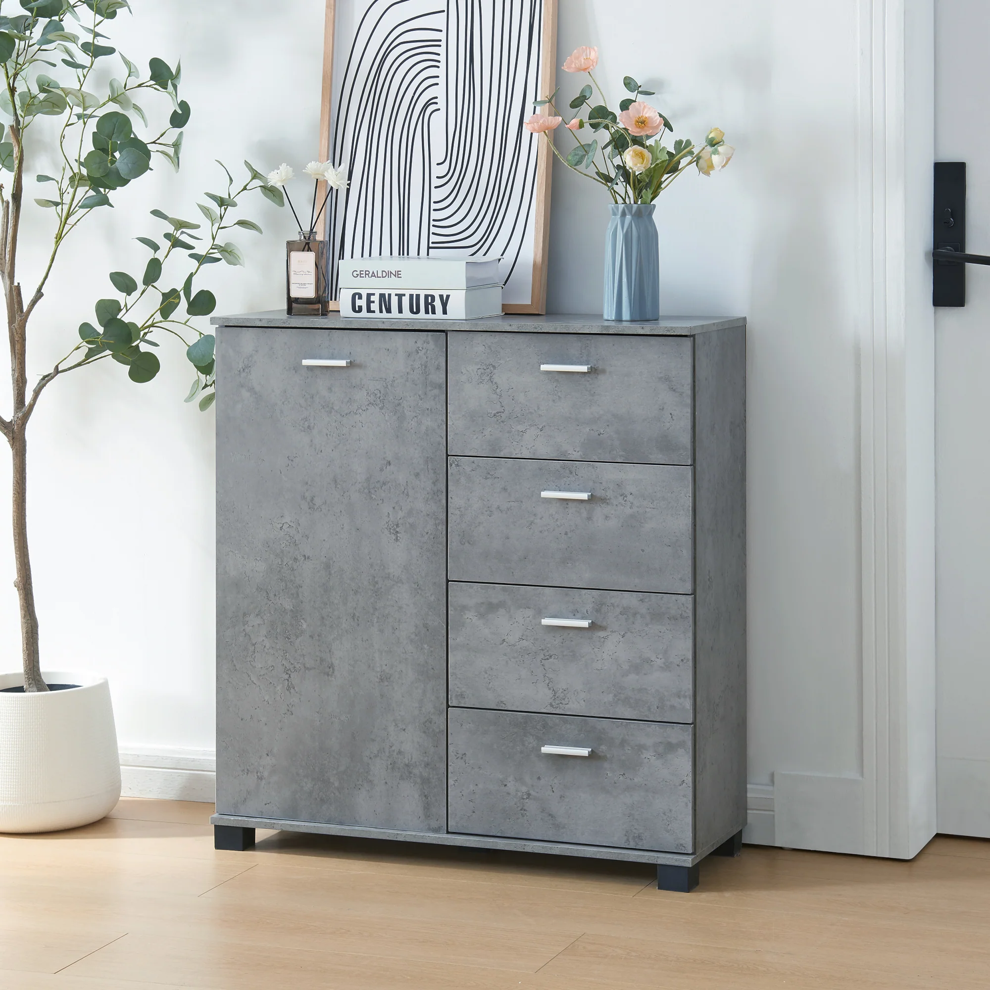 [en.casa] Halmeubel Döbritz 84x80x28 cm - 3 varianten - Image 4