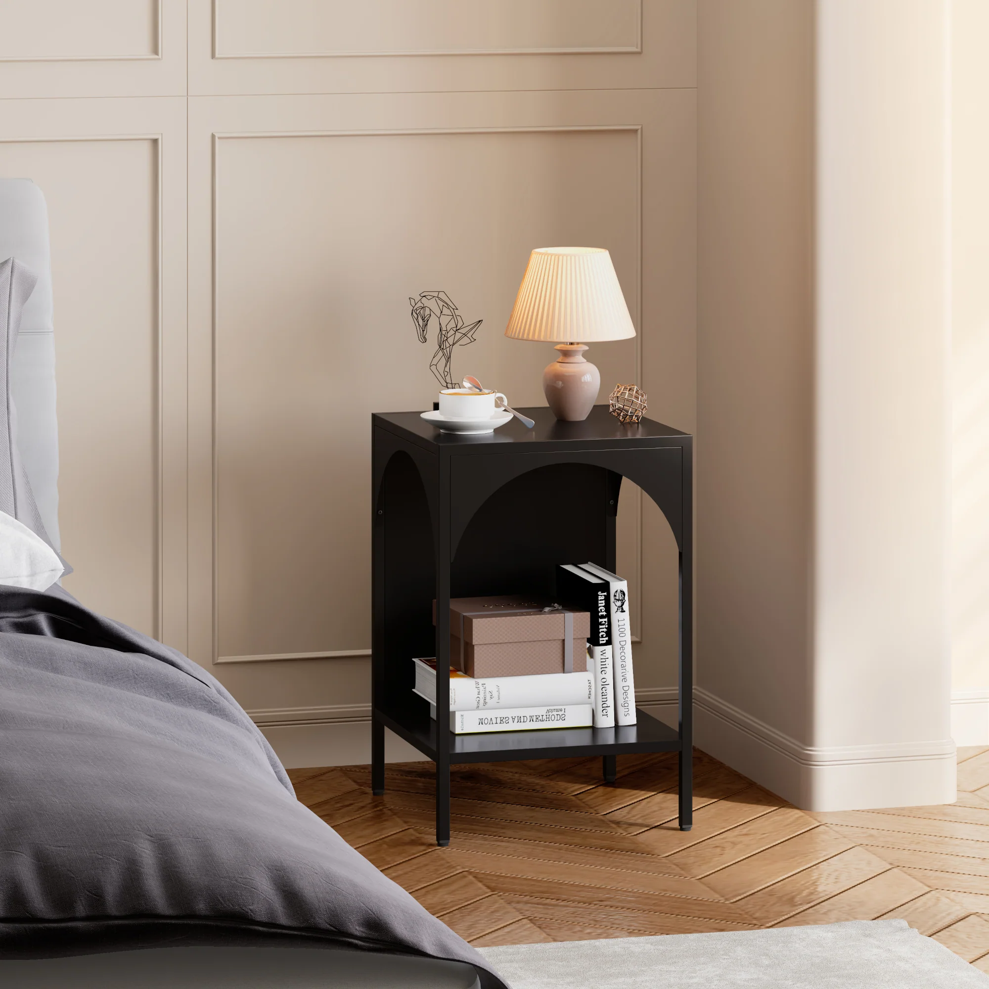 [en.casa] Open kast Akaa met planken staal - 6 varianten - Image 7