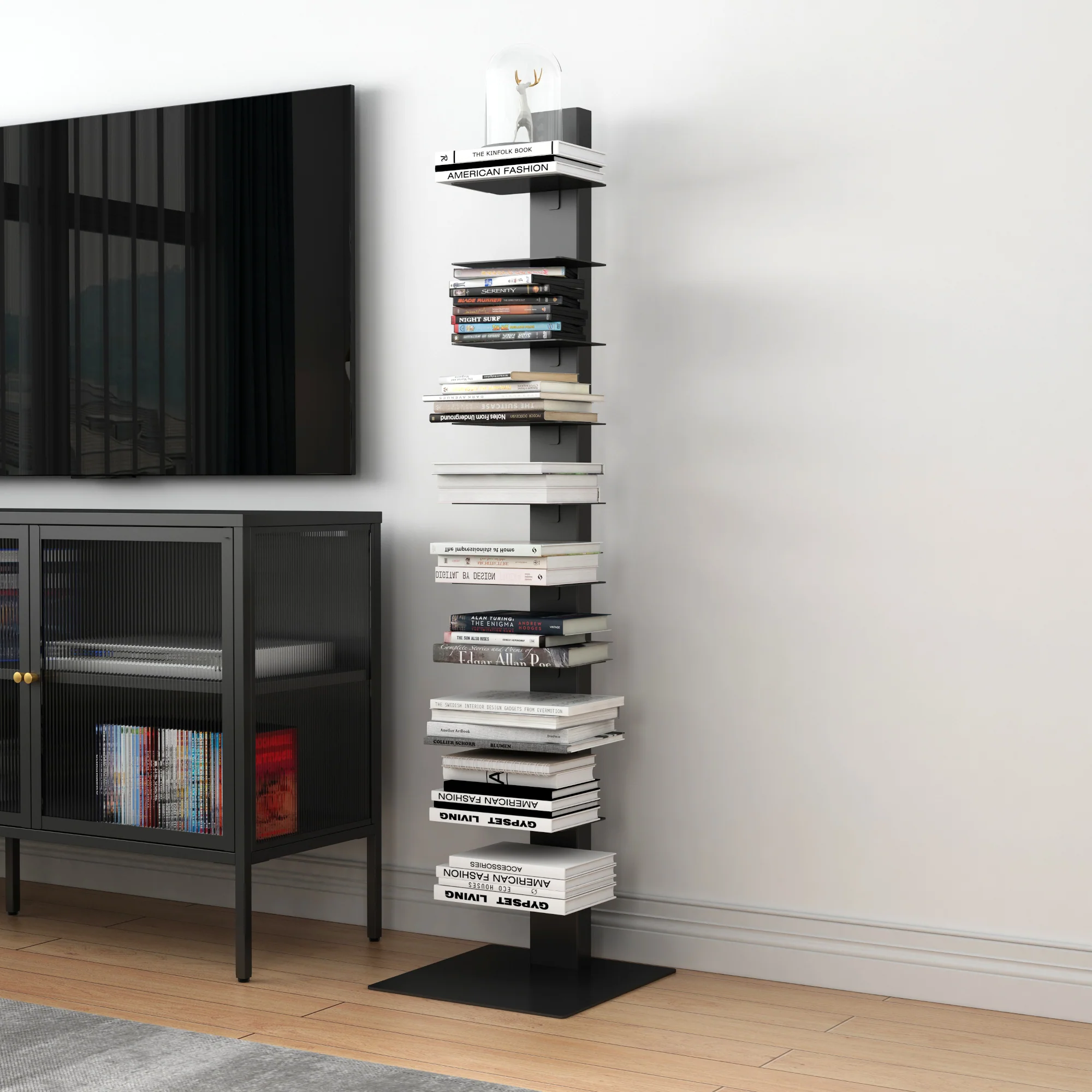 Boekenkast Eksjö schap 150x39x39 cm [en.casa]