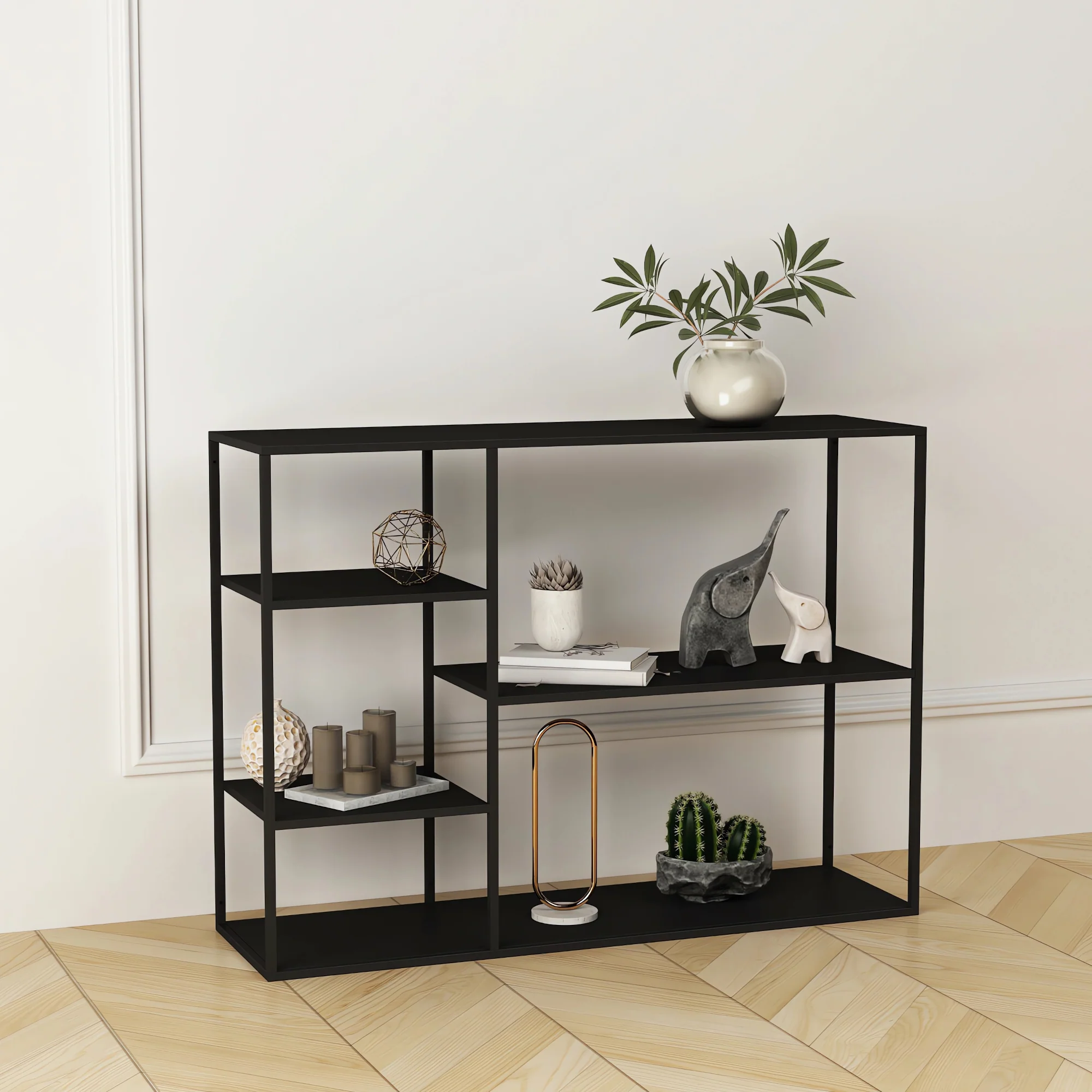 Staand rek Isojoki open kast 120x35x87,5 cm [en.casa] 