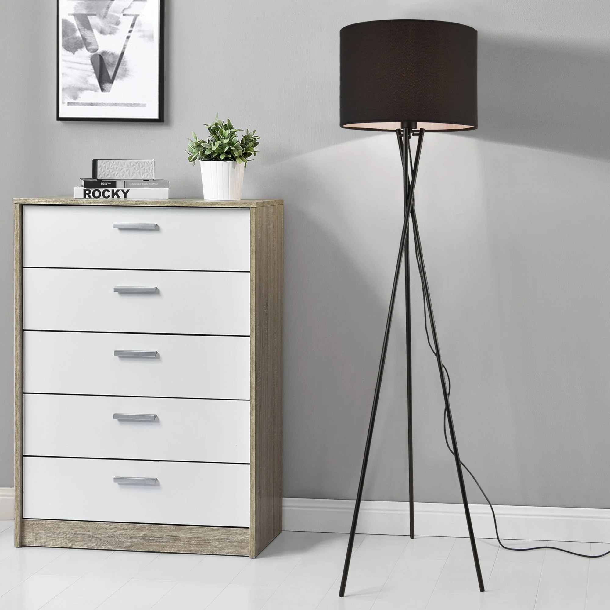 Vloerlamp staande lamp Grenoble statief 154 cm E27 - 3 varianten - Image 7