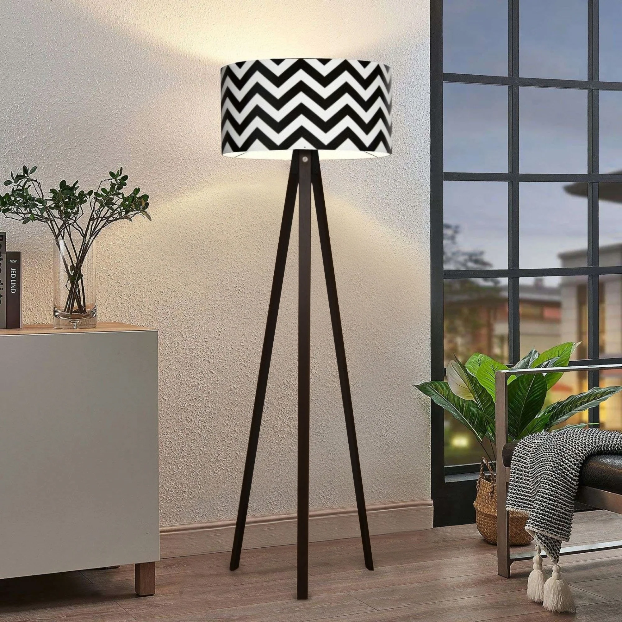 lux.pro Vloerlamp Newport 140 cm designlamp E27 - Image 5