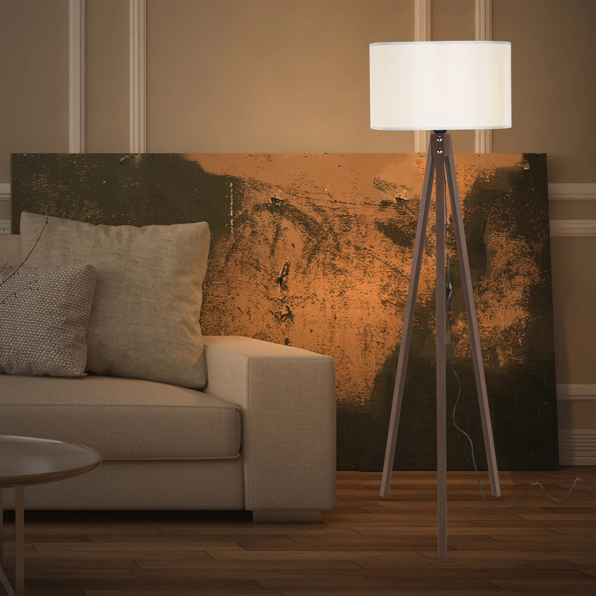 [en.casa] Staande lamp vloerlamp E27 Rochester - 5 varianten