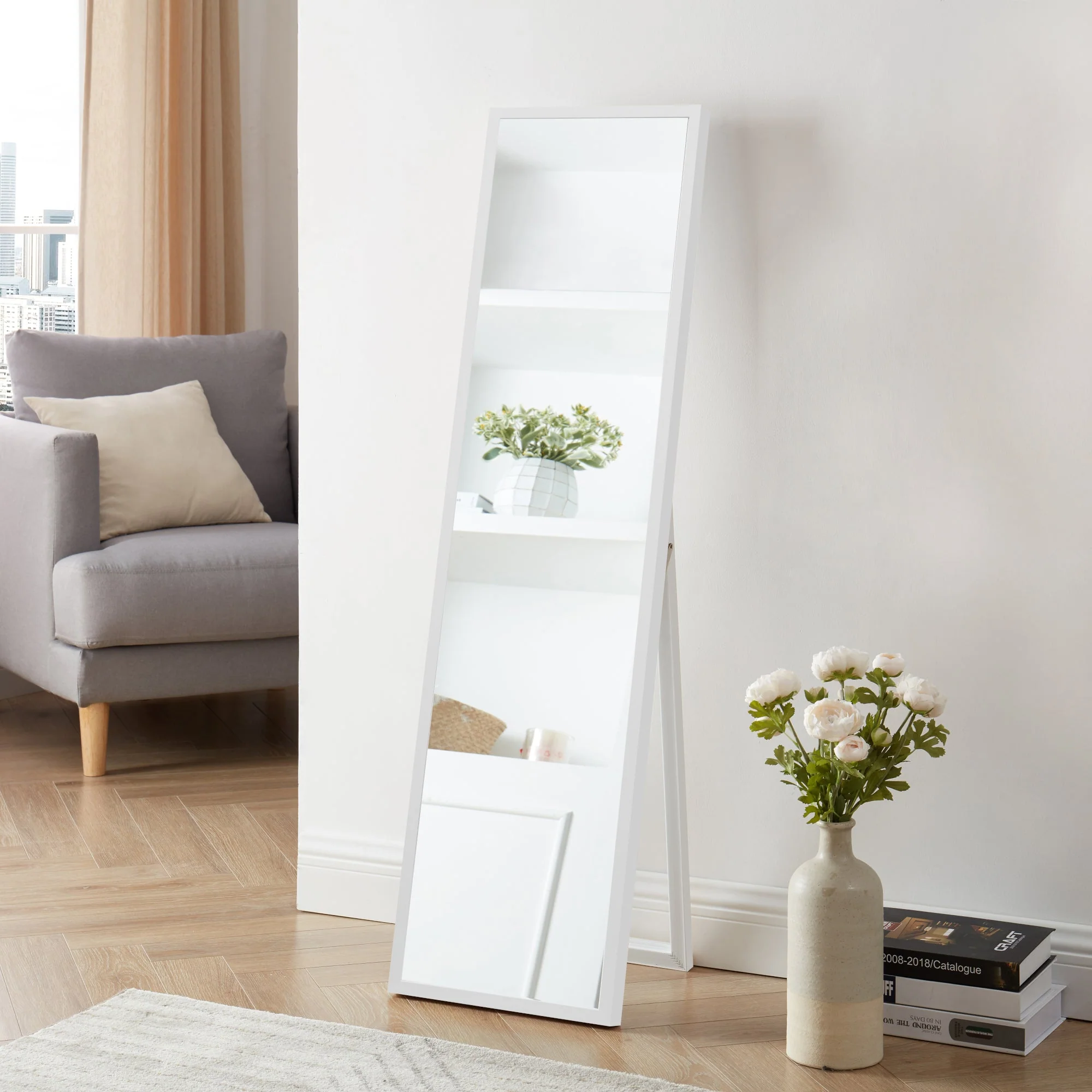 [en.casa] Spiegel vrijstaand Giovinazzo verstelbaar 152,8x37,8 cm - 2 varianten - Image 5