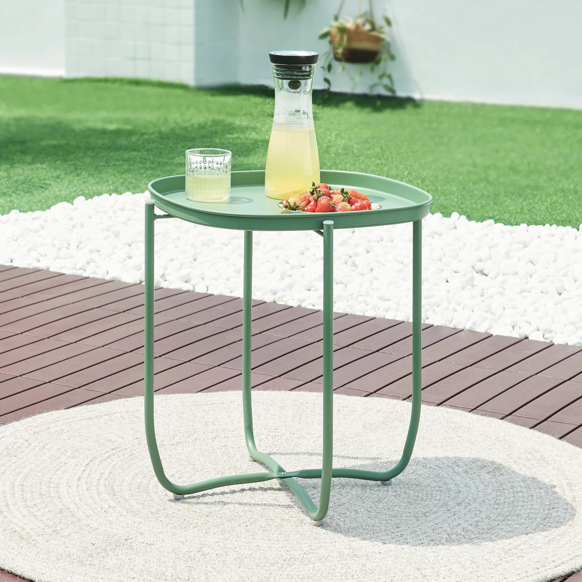 Tuintafel Sandefjord bijzettafel metaal [en.casa] - Image 2