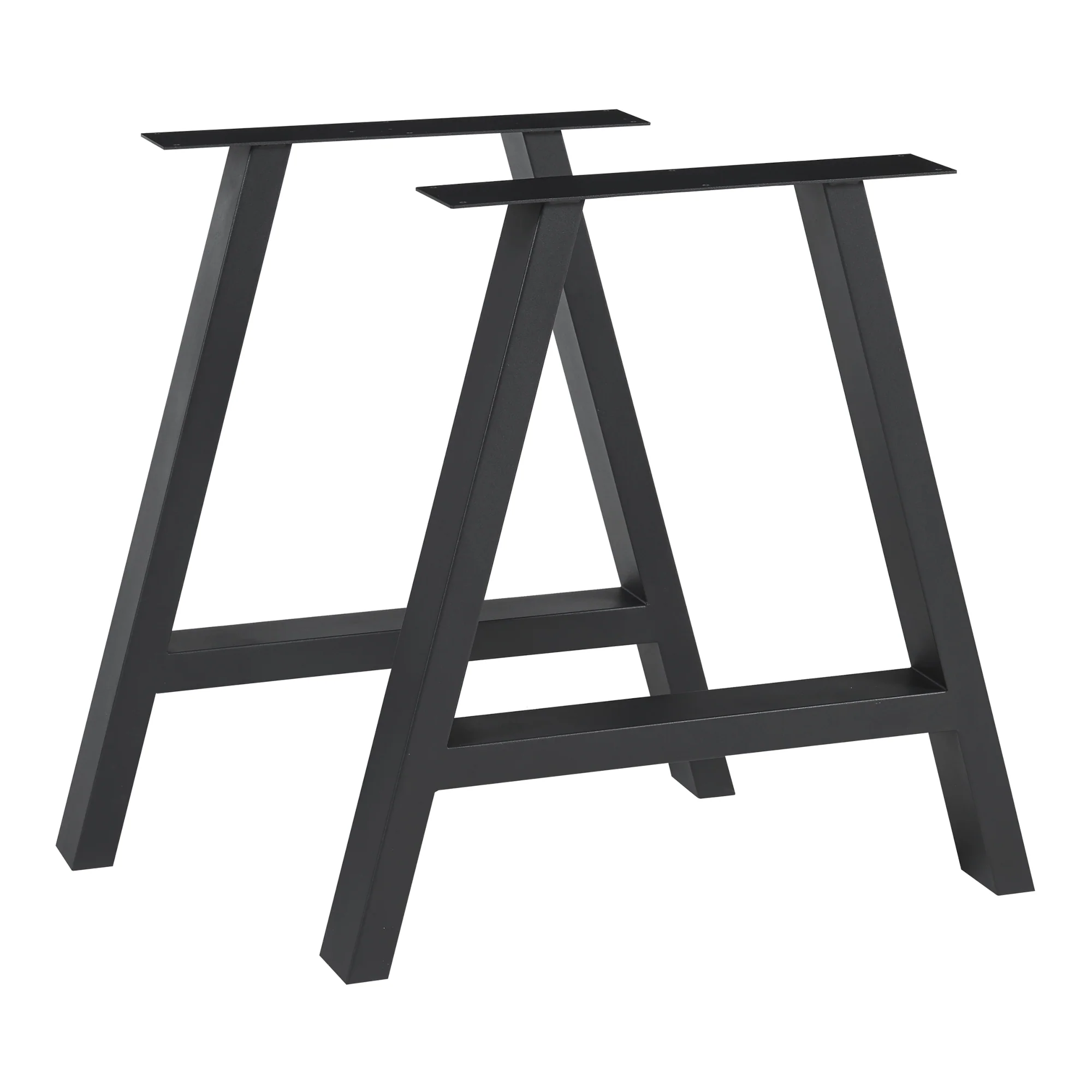 Stalen onderstel Eschau set van 2 tafelpoot zwart [en.casa] - Image 2