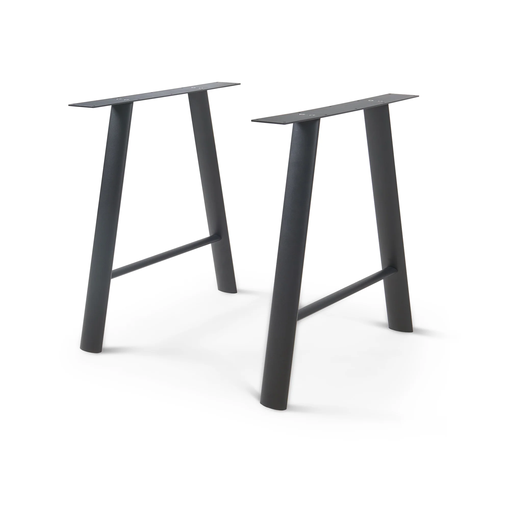 Tafelonderstel set Hullem A vorm 72x70 cm zwart [en.casa]