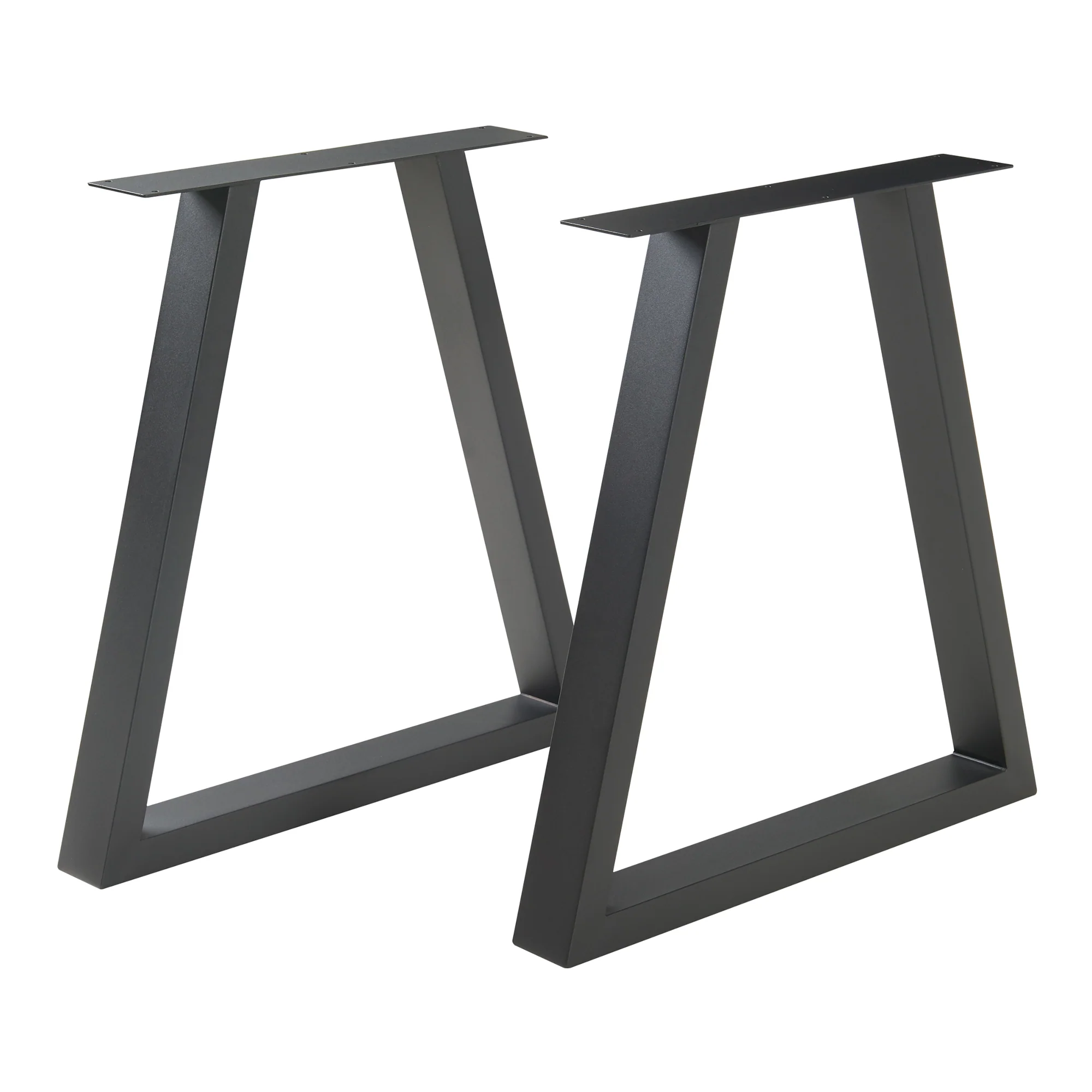 Stalen onderstel Lyngby set van 2 tafelpoot 72x70 cm zwart [en.casa]