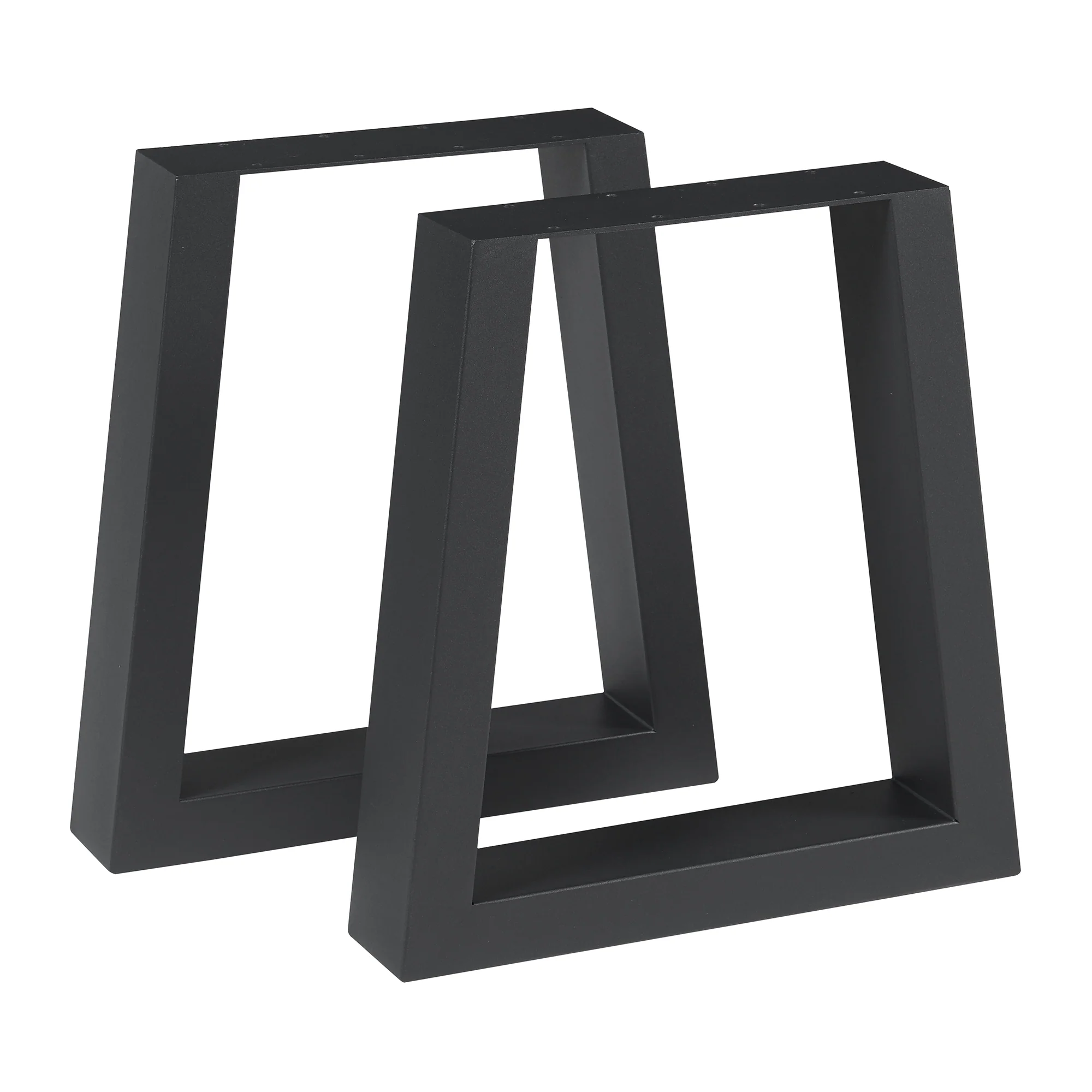 Stalen onderstel Marstal set van 2 tafelpoot 42x40 cm zwart [en.casa]