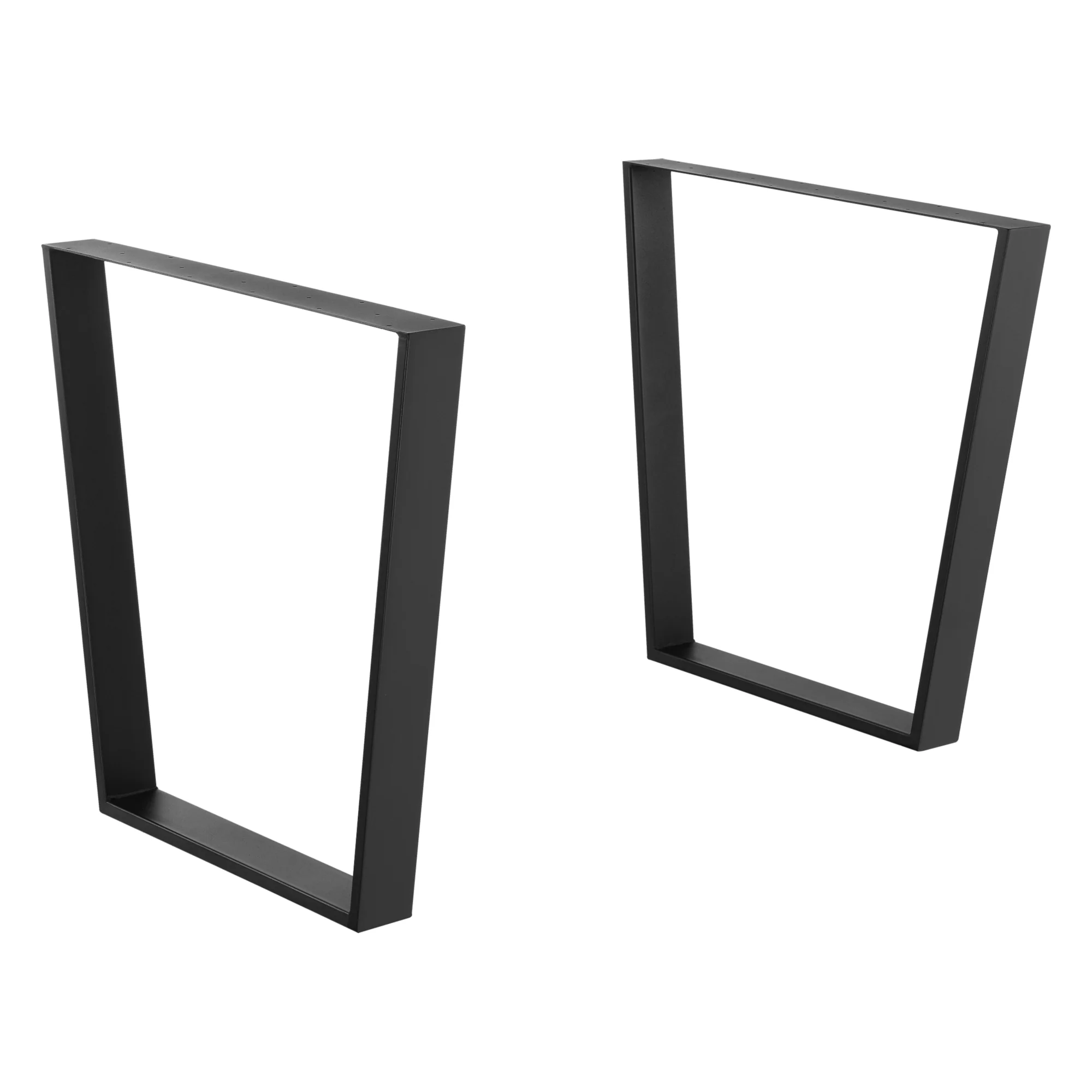 Trapeziumpoot tafelpoot set van 2 zwart mat - 2 varianten - Image 2