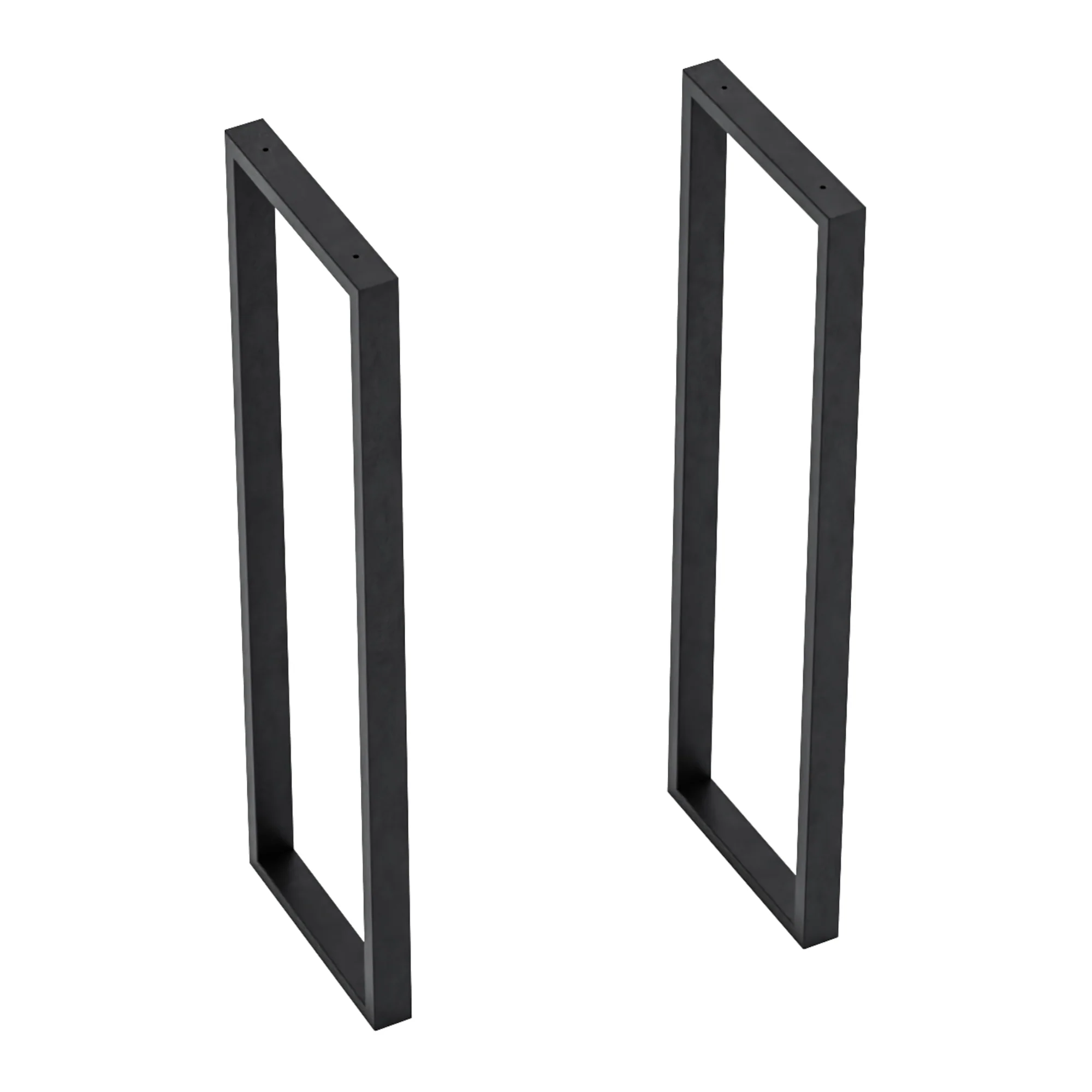 [en.casa] Stalen onderstel Kauniainen set van 2 tafelpoot 87x27x4 cm zwart