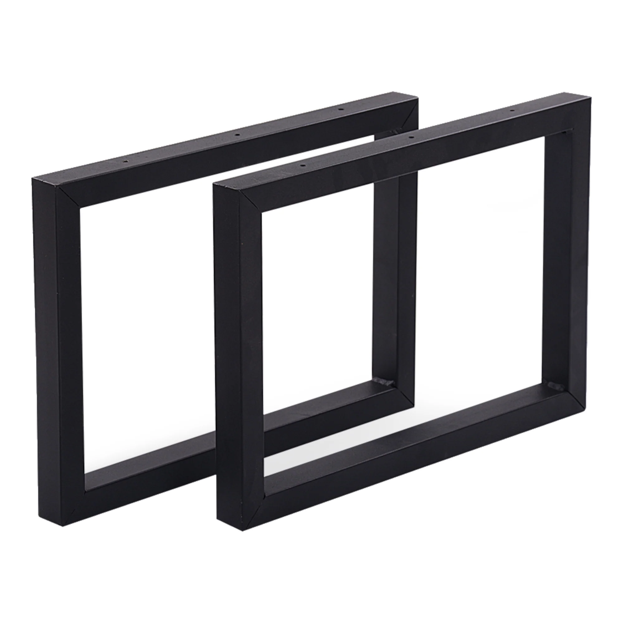 [en.casa] Stalen onderstel Lunderskov set van 2 U poot 35x50 cm zwart mat