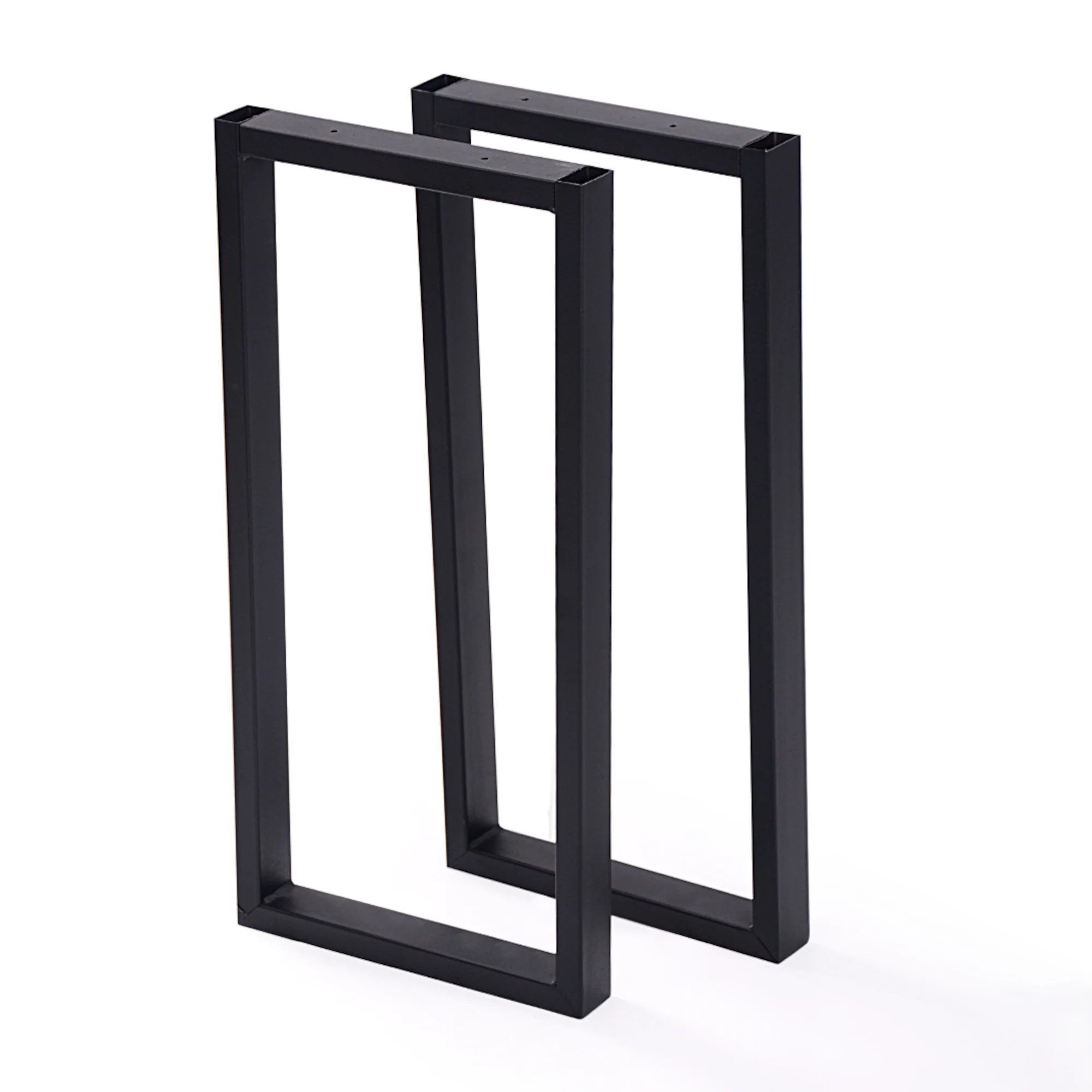 [en.casa] Stalen onderstel Møldrup set van 2 tafelpoot 56x27 cm zwart mat