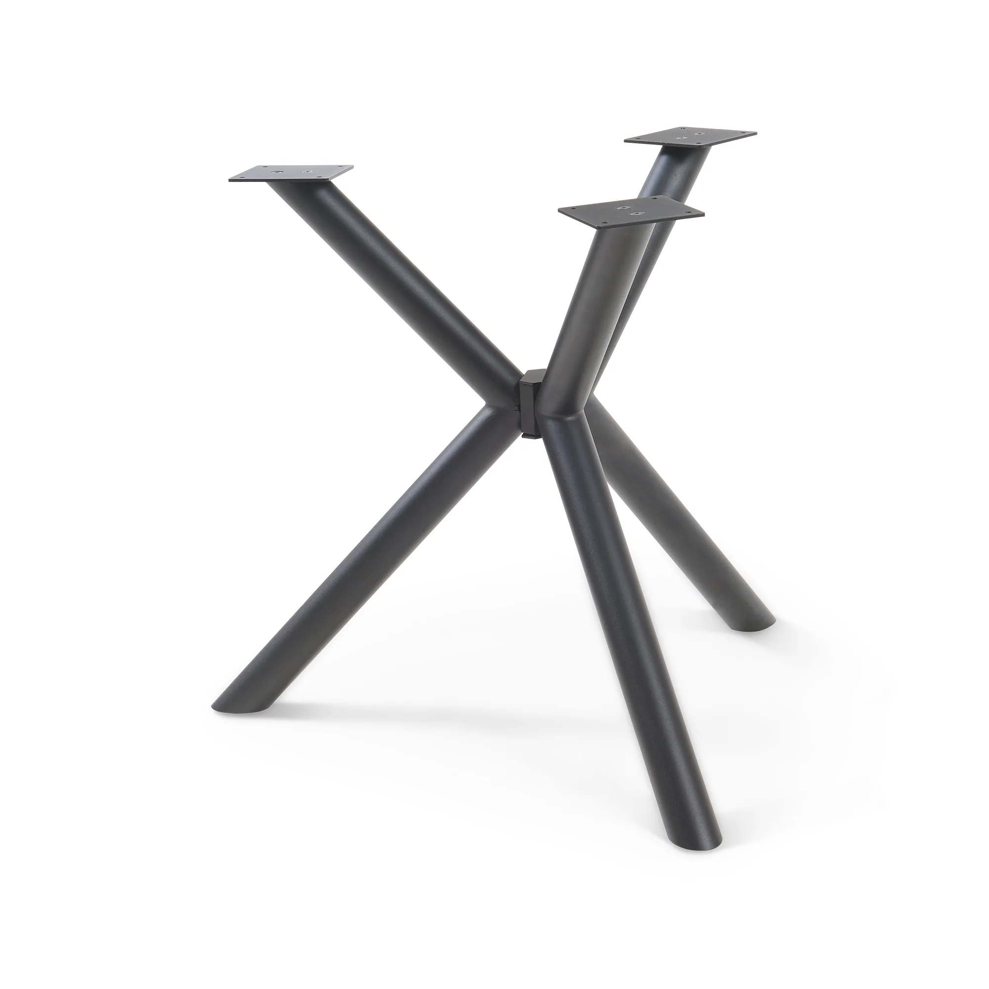 Tafelonderstel Viserinna spider poot 95x95x73 cm zwart [en.casa]