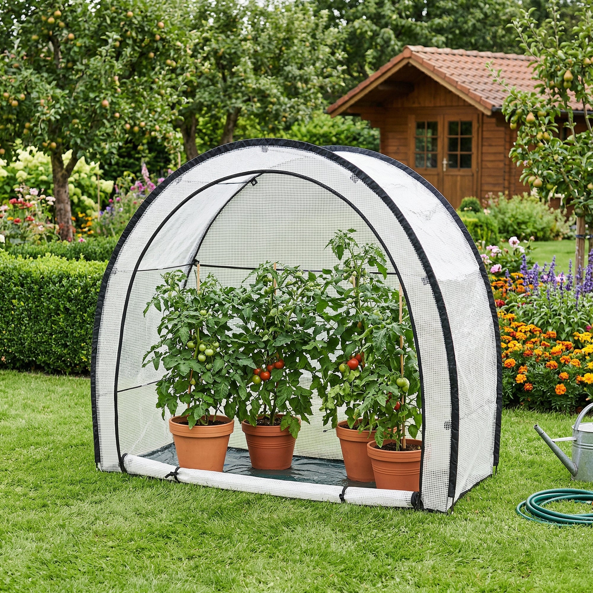Plantenkas Larshasas 180x80x170 cm trasparant [en.casa]  - Image 2