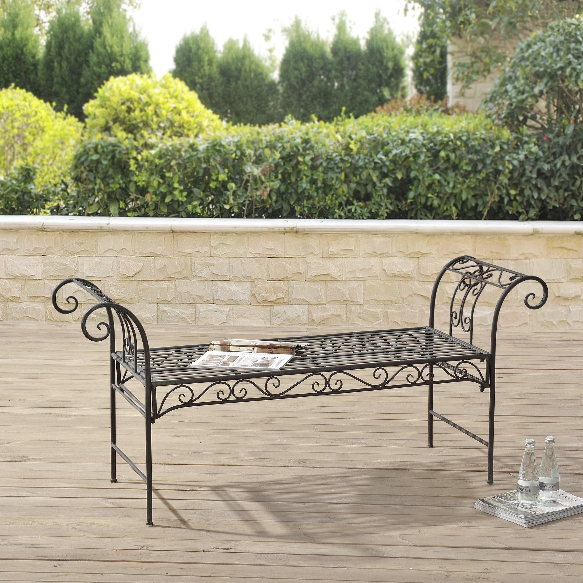 Tuinbank Cossila vintage metaal 147x46x70 cm - 3 varianten - Image 6