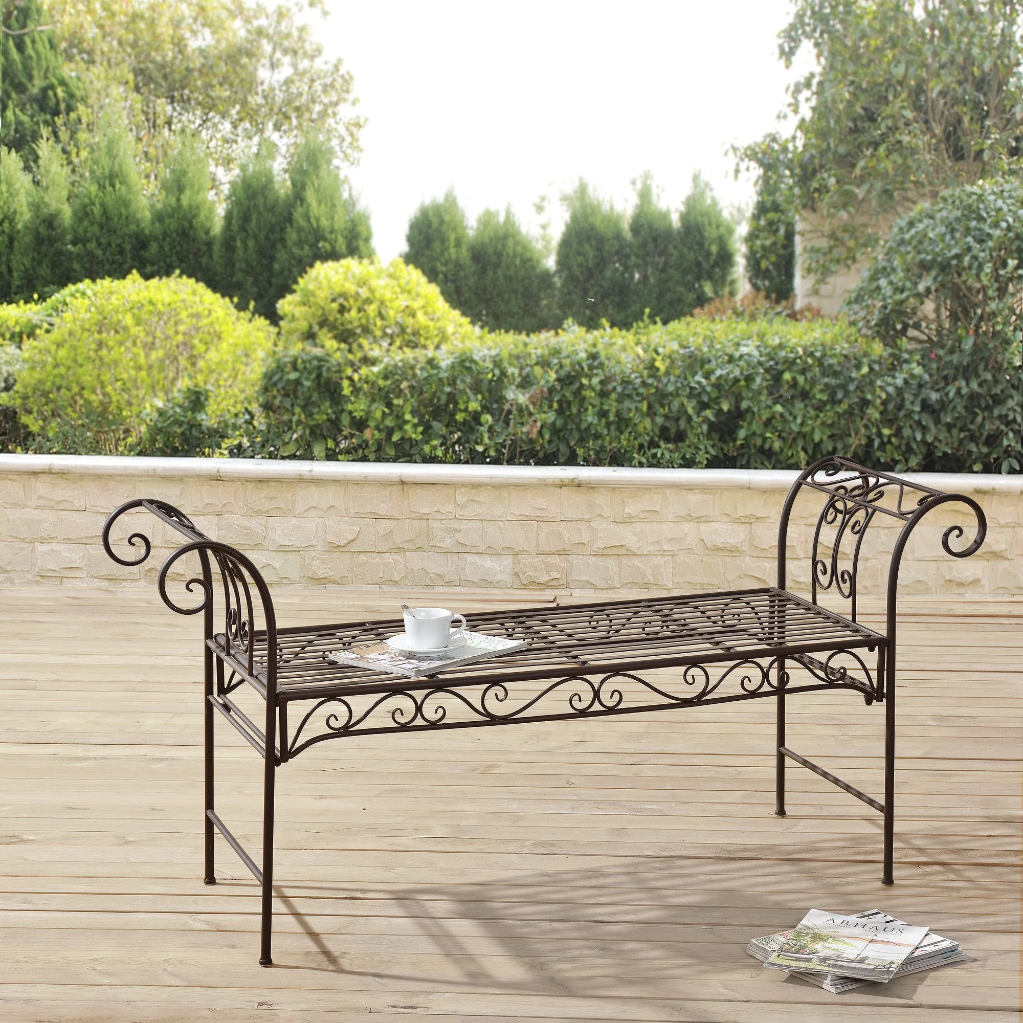 Tuinbank Cossila vintage metaal 147x46x70 cm - 3 varianten - Image 7