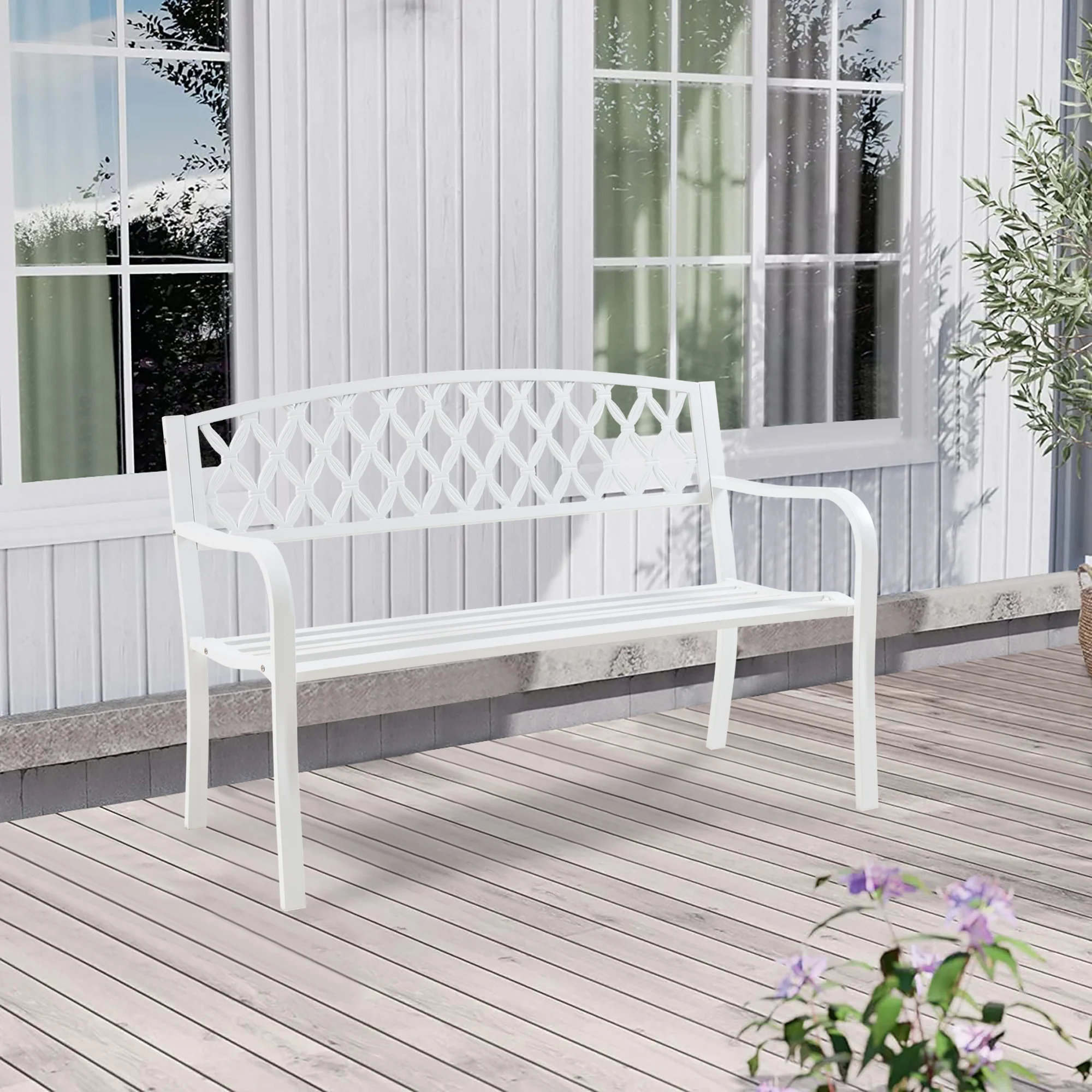 Tuinbank Opsasar 127x54x88 cm casa.pro - Image 3