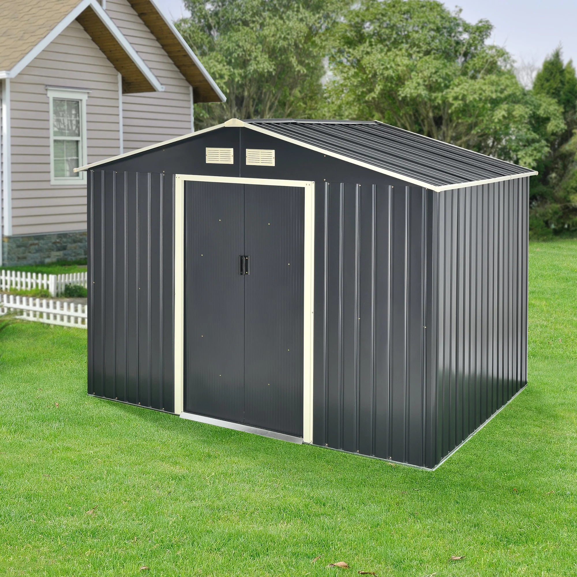 [en.casa] Tuinhuis tuinschuur met schuifdeur - 4 varianten - Image 7