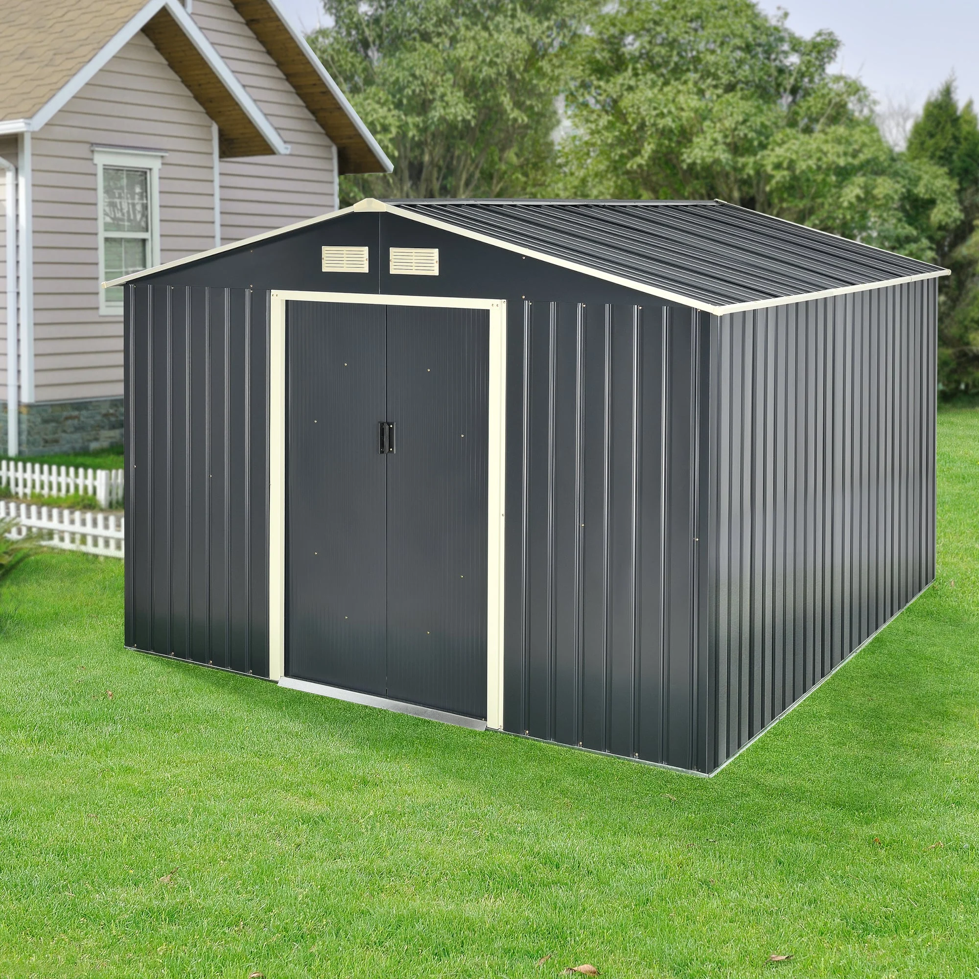 [en.casa] Tuinhuis tuinschuur met schuifdeur - 4 varianten - Image 8